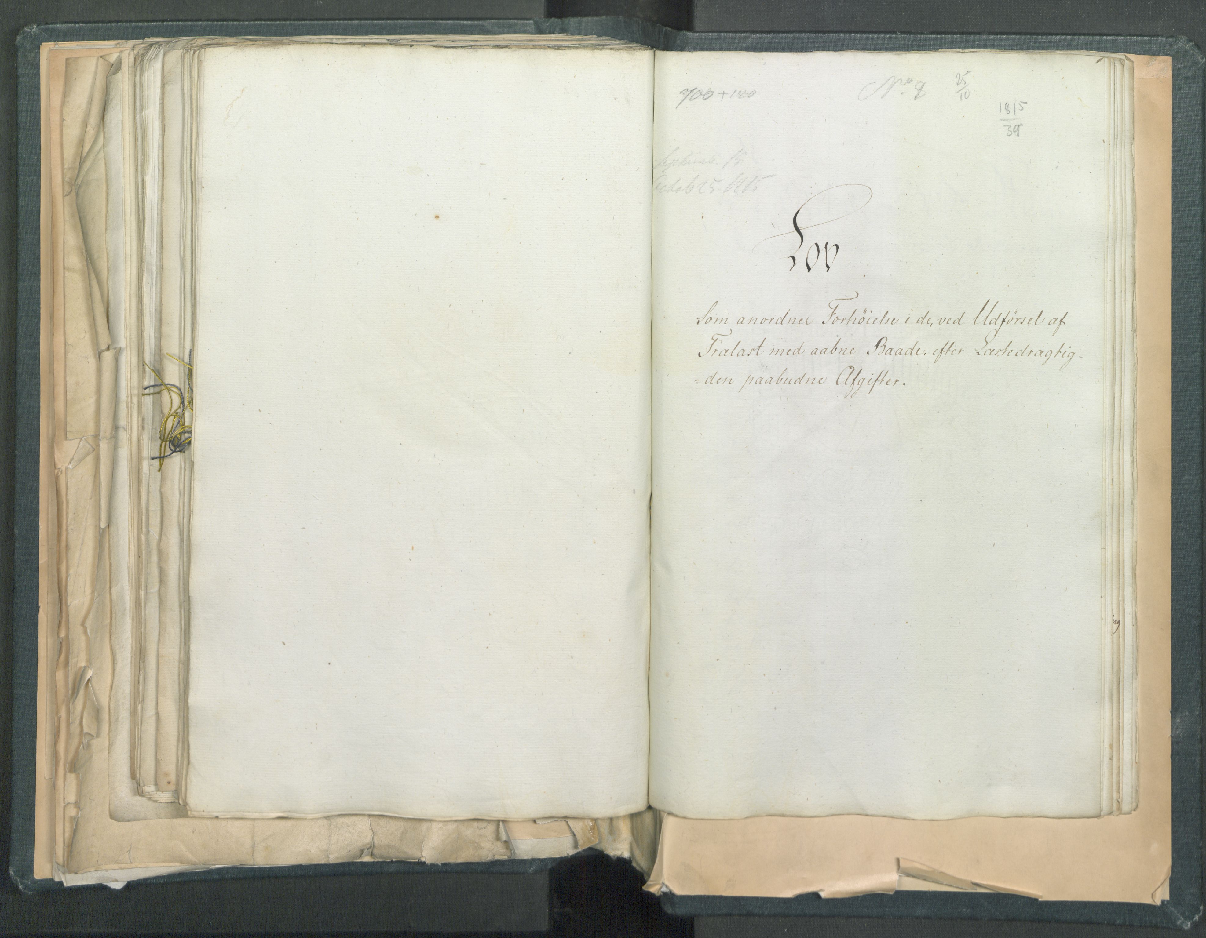 Statsrådssekretariatet, AV/RA-S-1001/D/Dd/Dda/L0001: Lover etc. Tittelbladet "Love, Anordninger, Kundgjørelser, Plakater m.m.", 1814-1815, s. 198