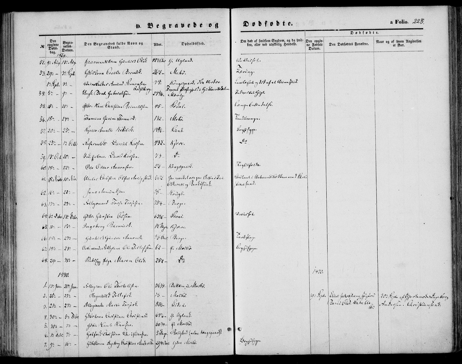 Oddernes sokneprestkontor, SAK/1111-0033/F/Fa/Faa/L0008: Ministerialbok nr. A 8, 1864-1880, s. 228