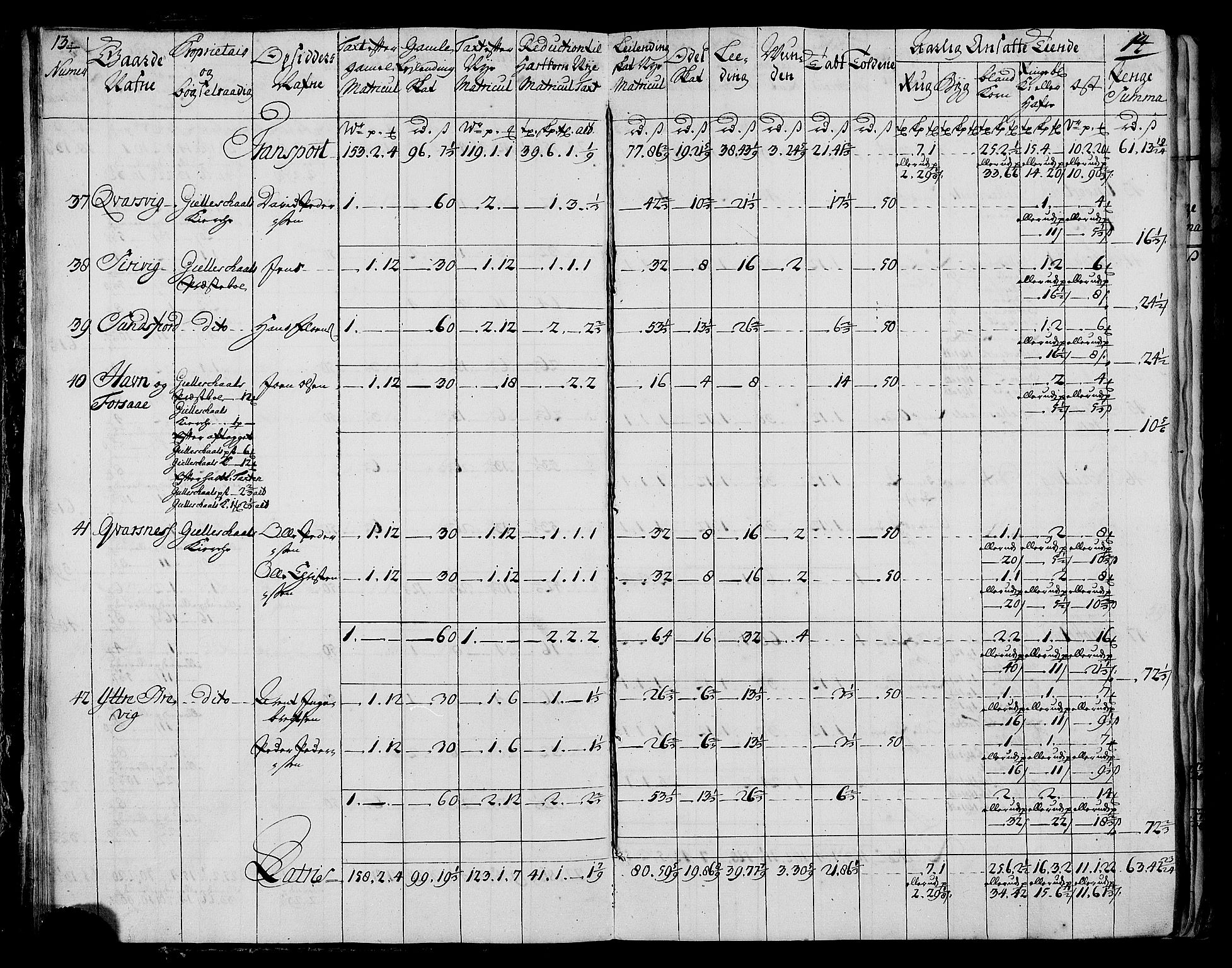 Rentekammeret inntil 1814, Realistisk ordnet avdeling, AV/RA-EA-4070/N/Nb/Nbf/L0173: Salten matrikkelprotokoll, 1723, s. 16