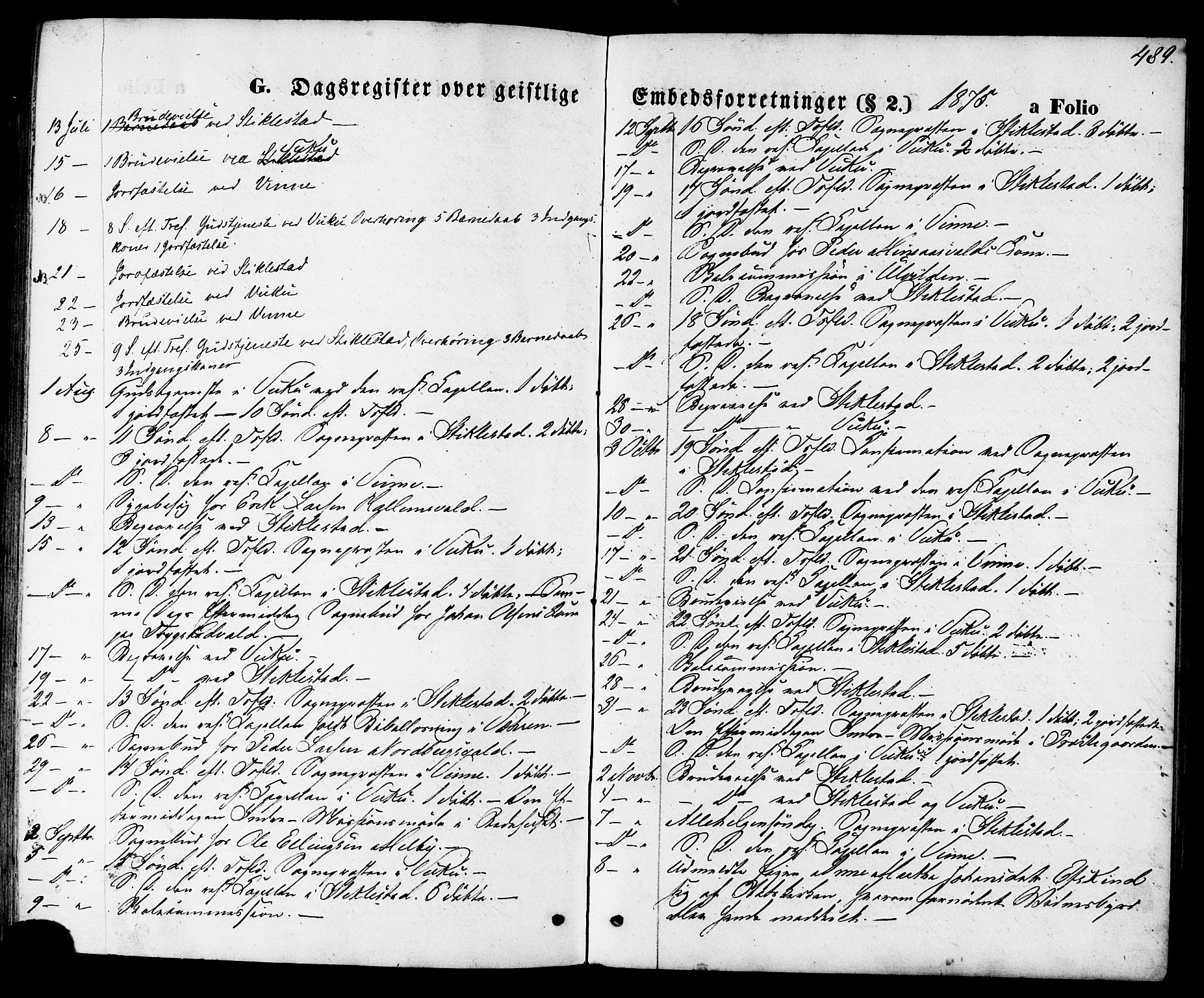Ministerialprotokoller, klokkerbøker og fødselsregistre - Nord-Trøndelag, SAT/A-1458/723/L0242: Ministerialbok nr. 723A11, 1870-1880, s. 489