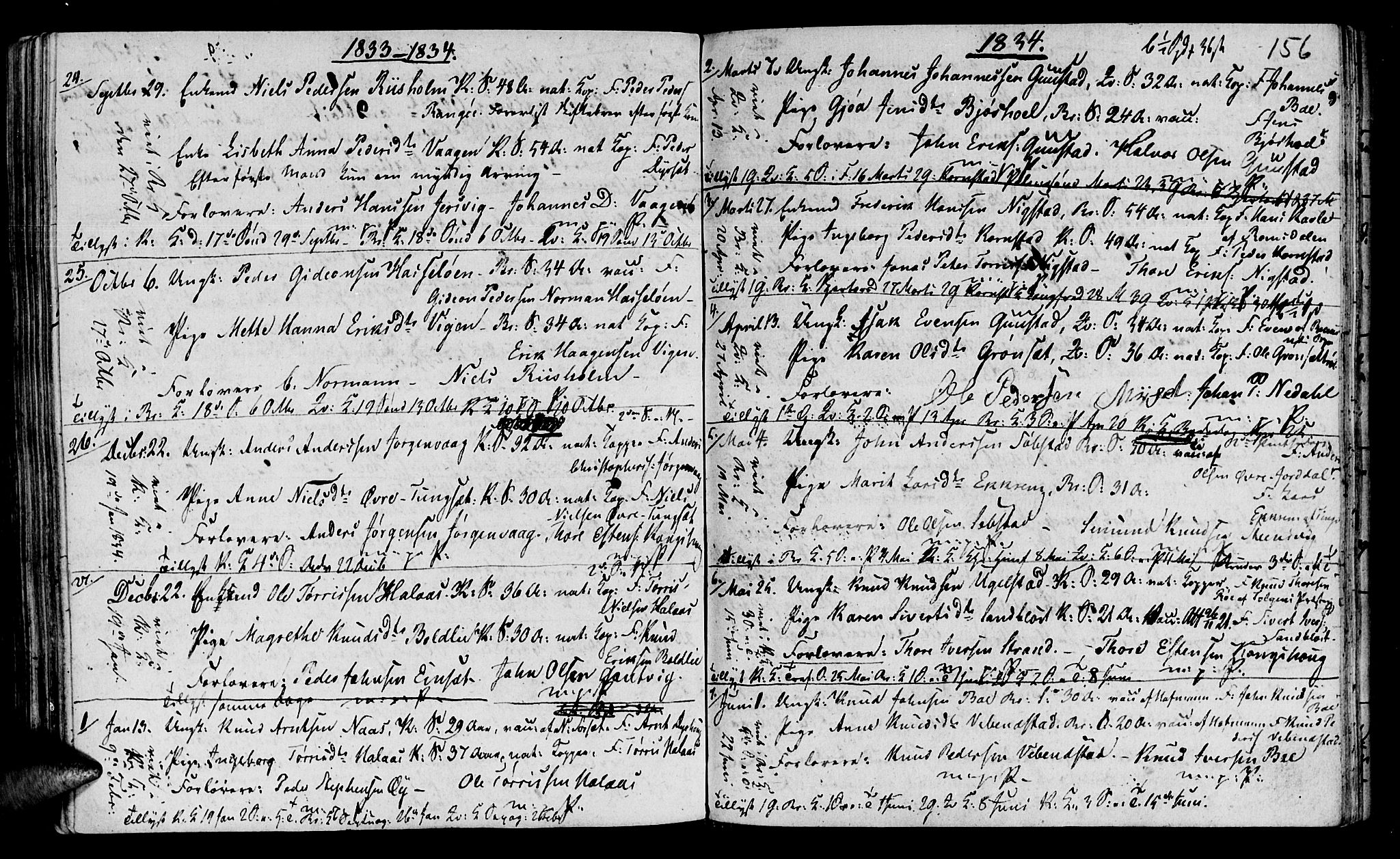 Ministerialprotokoller, klokkerbøker og fødselsregistre - Møre og Romsdal, AV/SAT-A-1454/568/L0795: Ministerialbok nr. 568A04, 1802-1845, s. 156