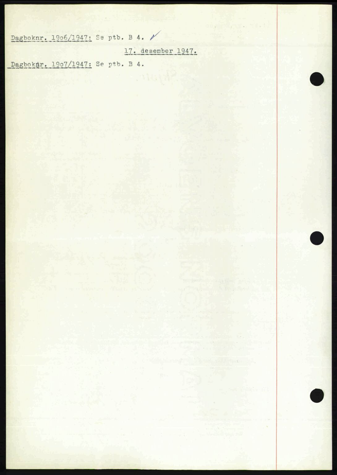 Nedenes sorenskriveri, SAK/1221-0006/G/Gb/Gba/L0058: Pantebok nr. A10, 1947-1948, Dagboknr: 1906/1947
