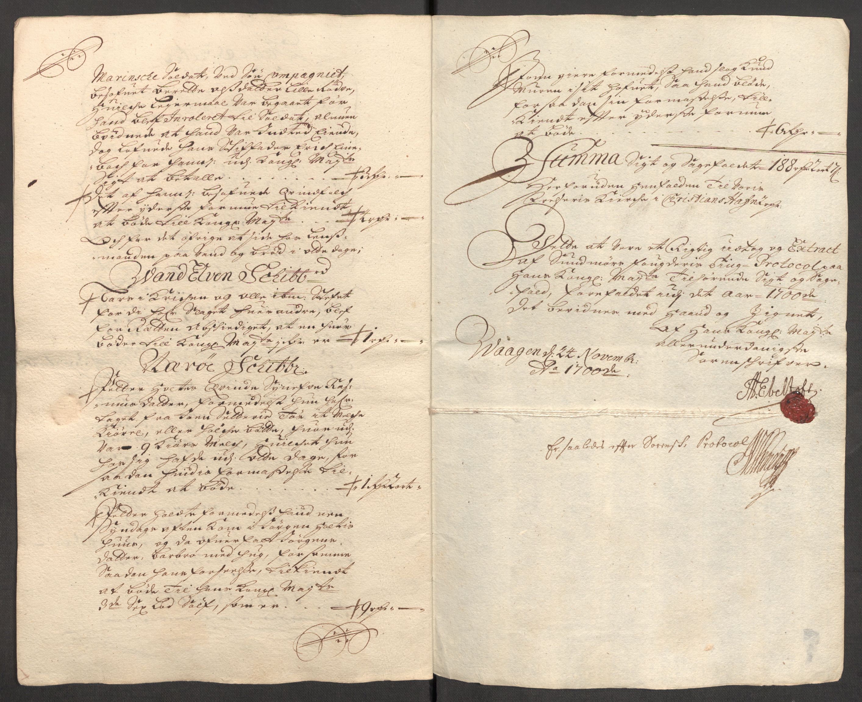 Rentekammeret inntil 1814, Reviderte regnskaper, Fogderegnskap, RA/EA-4092/R54/L3558: Fogderegnskap Sunnmøre, 1700-1701, s. 250