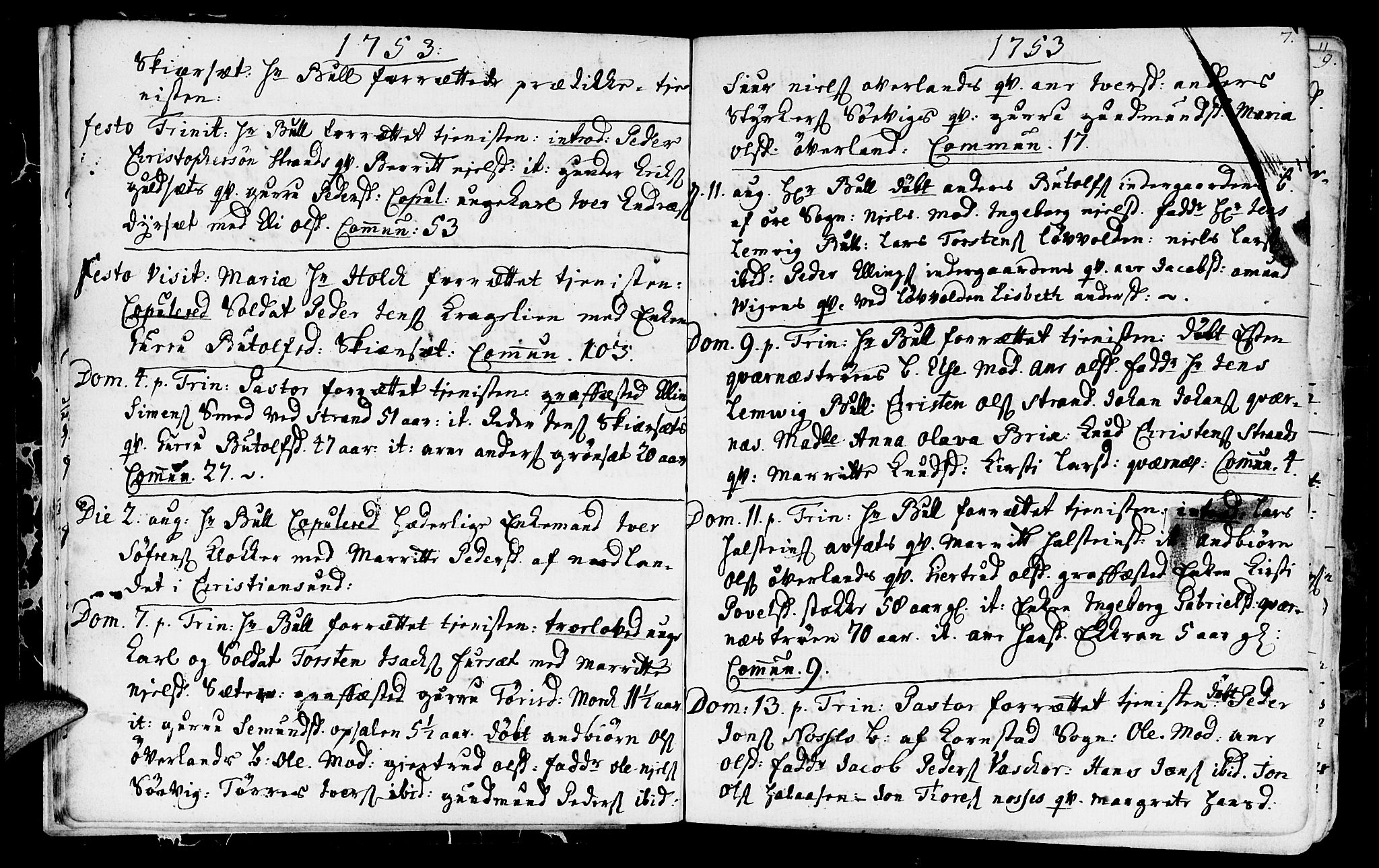 Ministerialprotokoller, klokkerbøker og fødselsregistre - Møre og Romsdal, AV/SAT-A-1454/568/L0798: Ministerialbok nr. 568A07, 1753-1780, s. 6-7