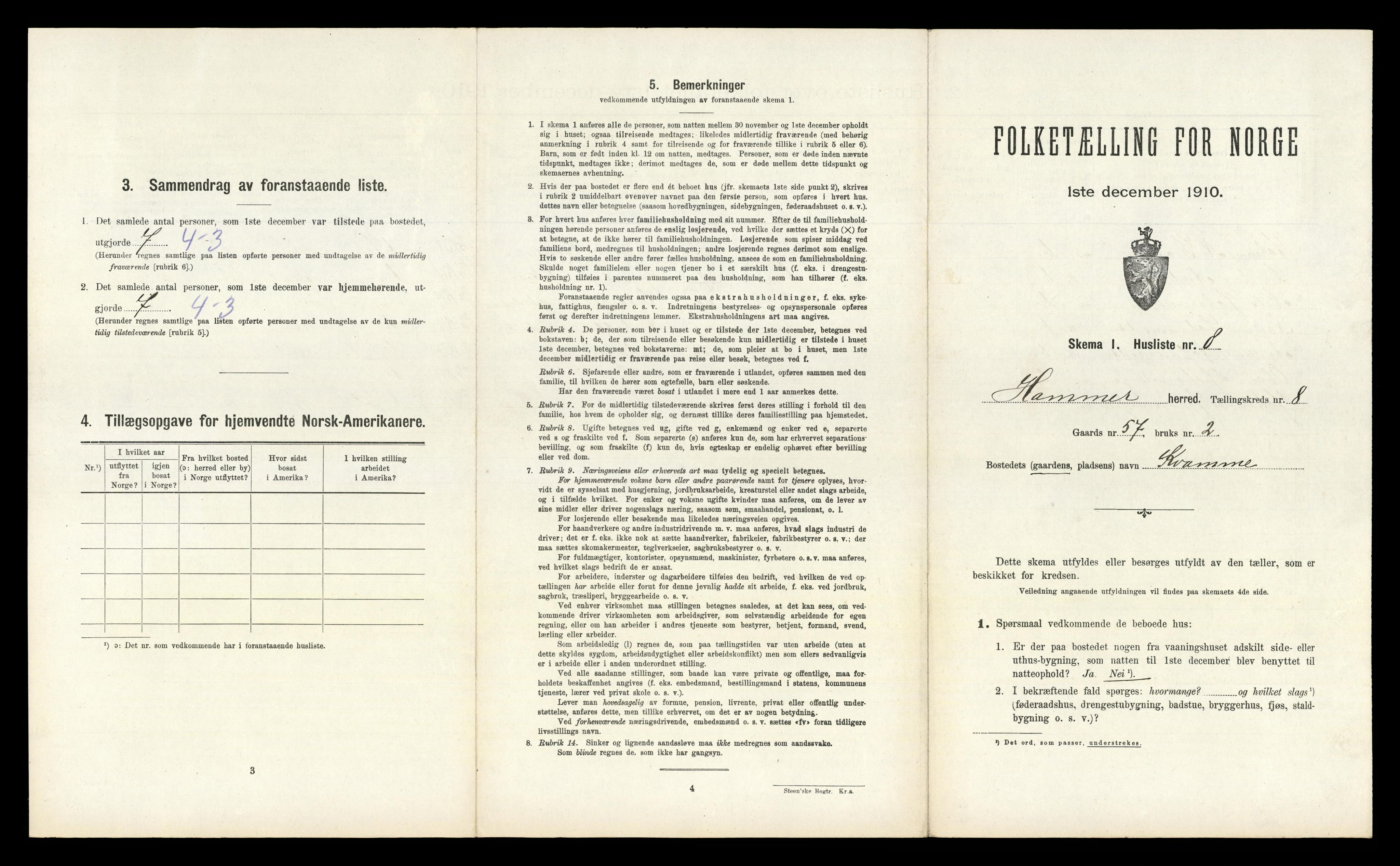 RA, Folketelling 1910 for 1254 Hamre herred, 1910, s. 578