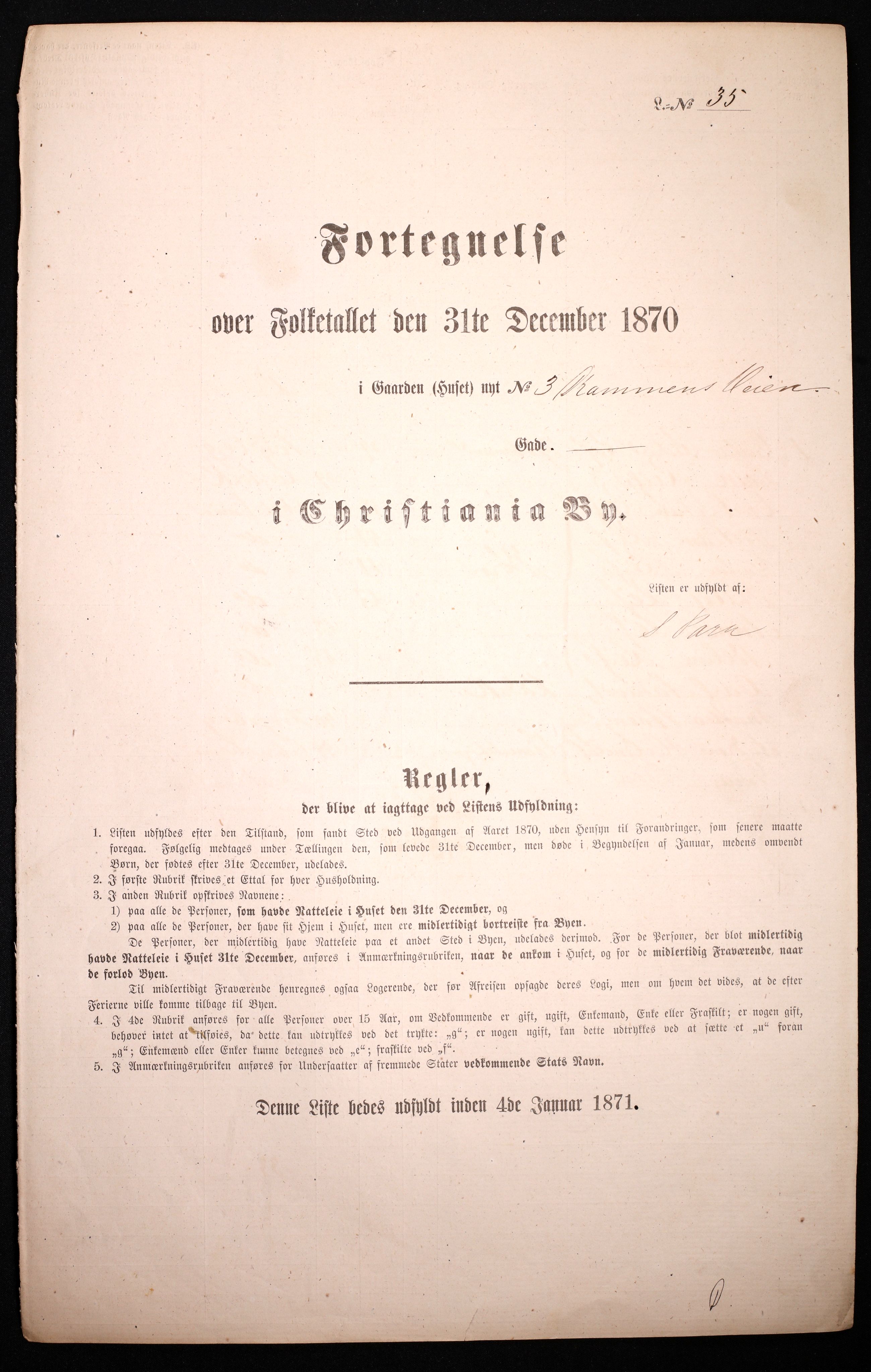 RA, Folketelling 1870 for 0301 Kristiania kjøpstad, 1870, s. 662