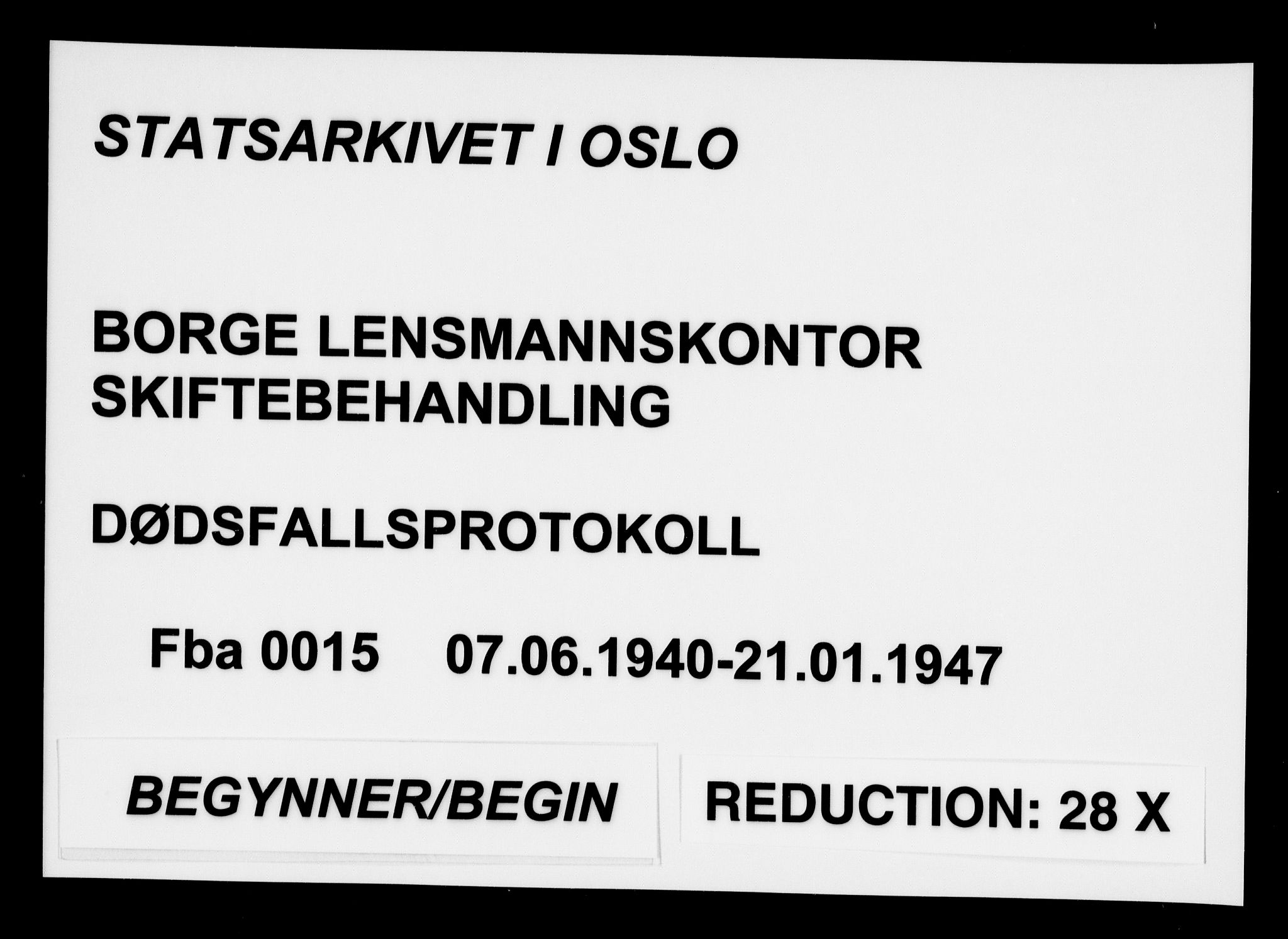 Borge i Østfold  lensmannskontor, SAO/A-10176/H/Ha/Haa/L0015: Dødsfallsprotokoll, 1940-1947