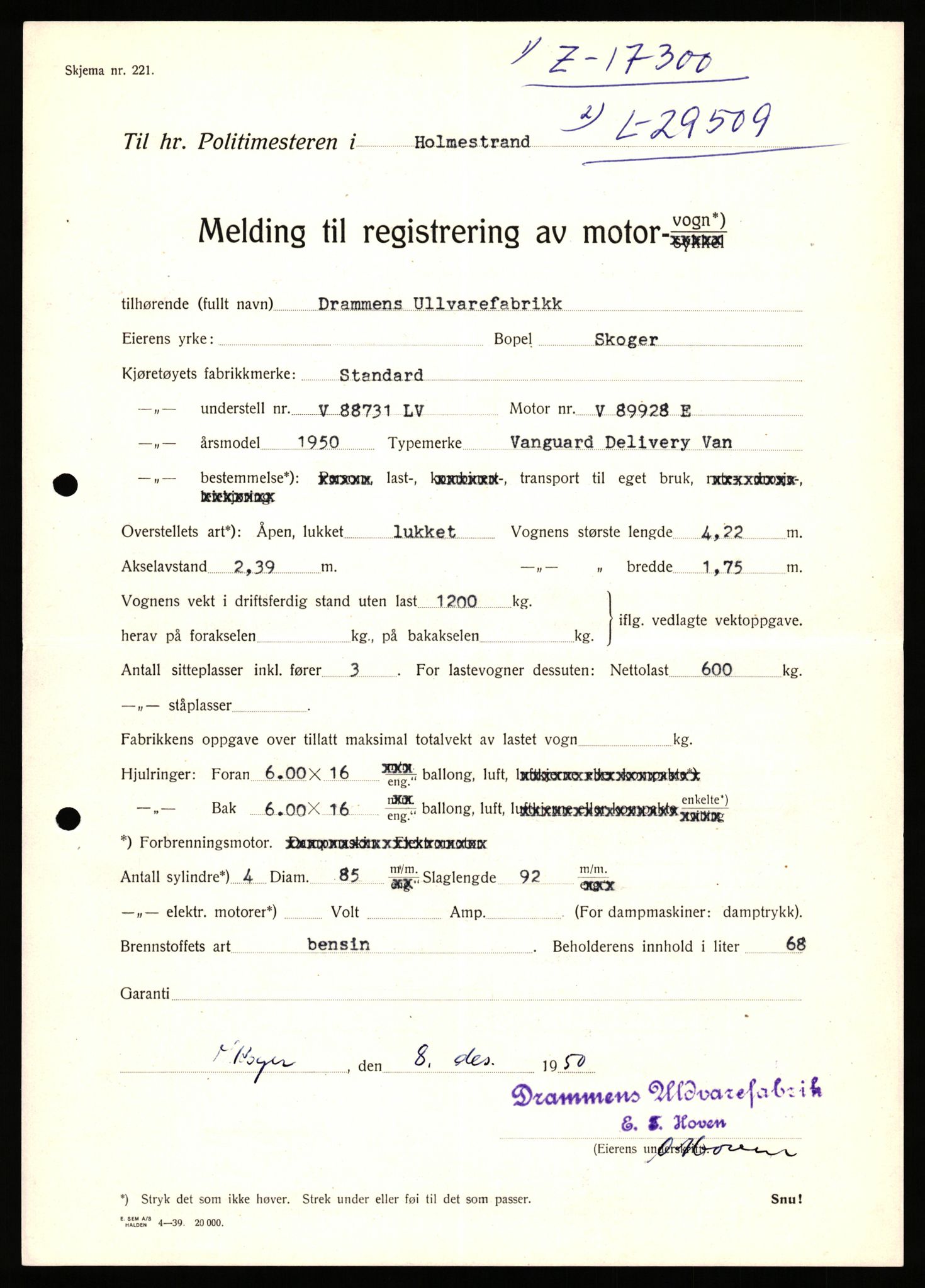 Stavanger trafikkstasjon, AV/SAST-A-101942/0/F/L0048: L-29100 - L-29899, 1930-1971, s. 1121