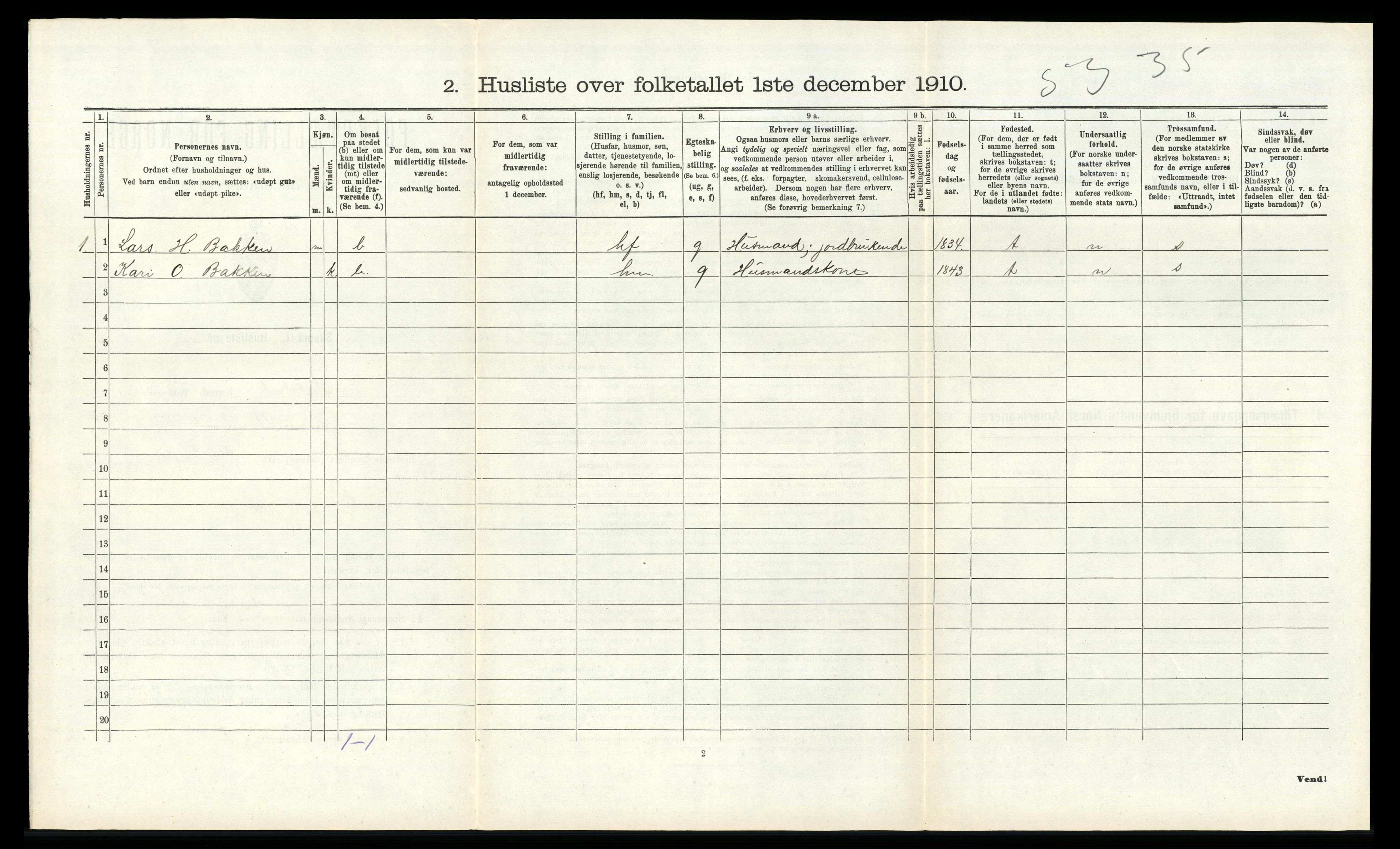 RA, Folketelling 1910 for 1134 Suldal herred, 1910, s. 420