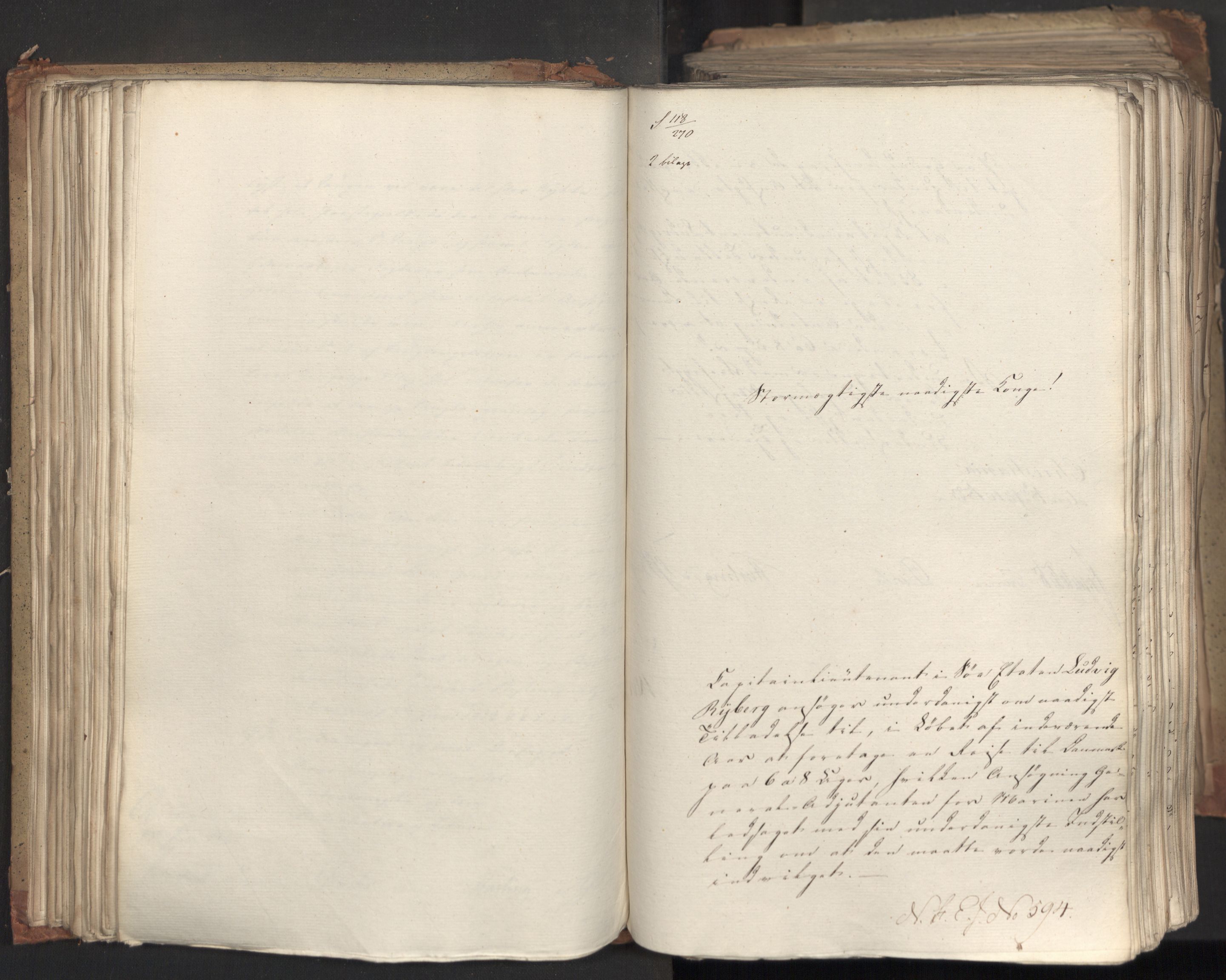 Statsrådsavdelingen i Stockholm, AV/RA-S-1003/D/Da/L0035: Regjeringsinnstillinger nr. 541-840, 1823, s. 127