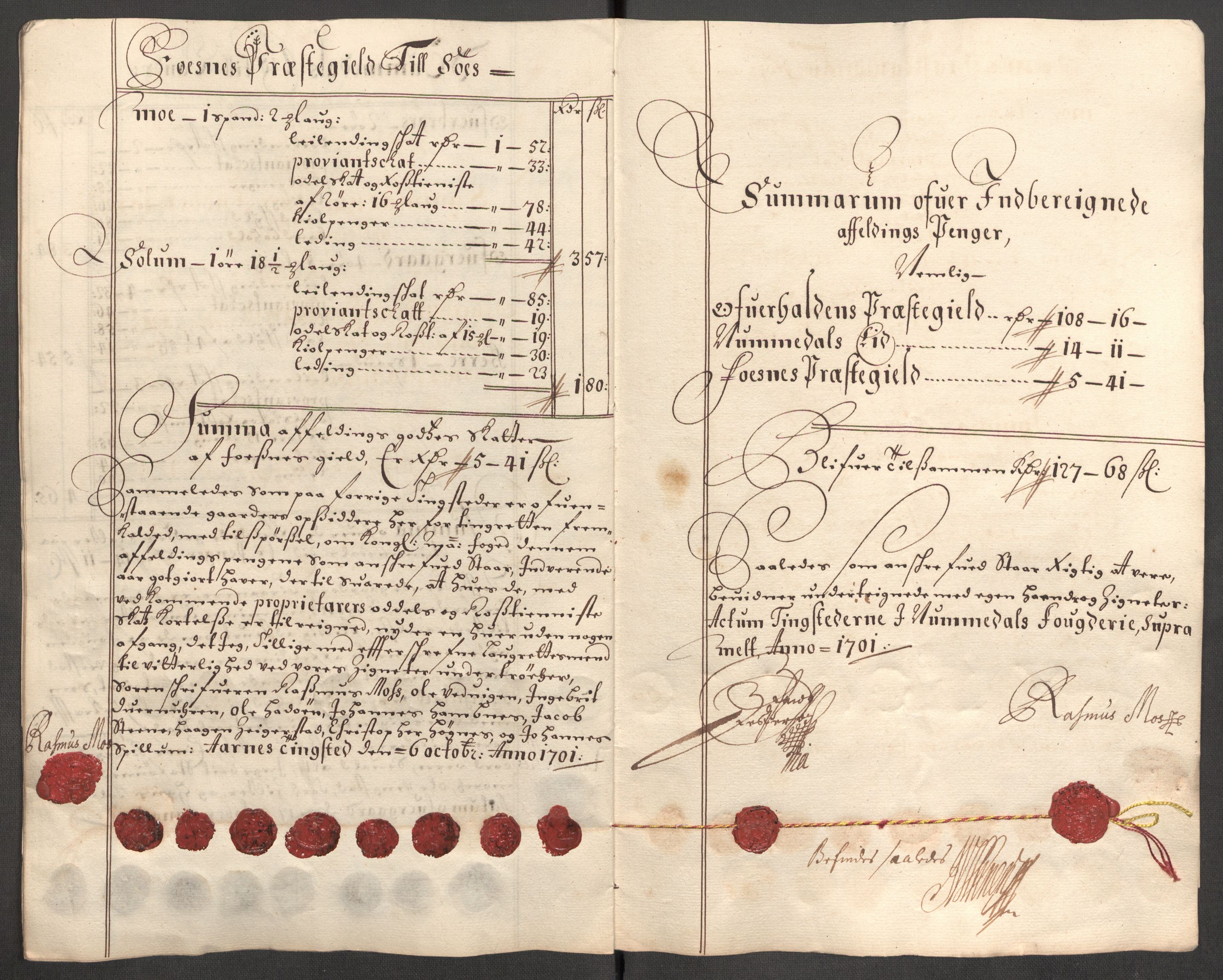 Rentekammeret inntil 1814, Reviderte regnskaper, Fogderegnskap, RA/EA-4092/R64/L4427: Fogderegnskap Namdal, 1701-1702, s. 166