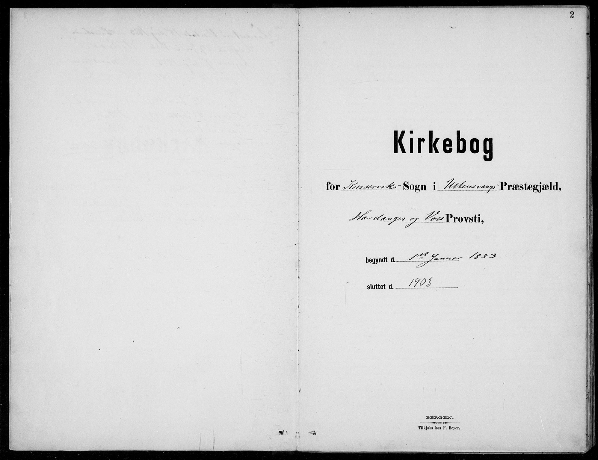 Ullensvang sokneprestembete, AV/SAB-A-78701/H/Haa: Ministerialbok nr. E  3, 1883-1916, s. 2