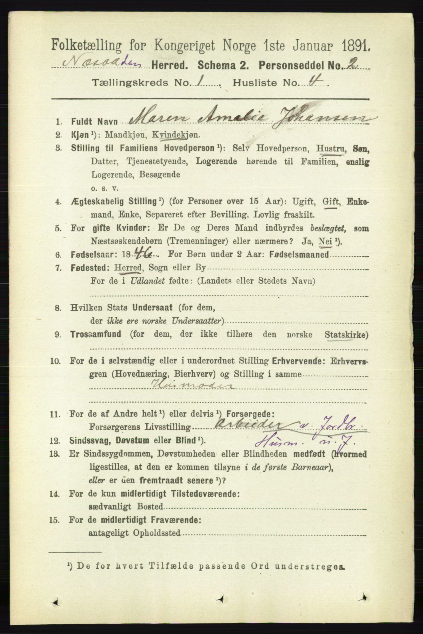 RA, Folketelling 1891 for 0216 Nesodden herred, 1891, s. 108