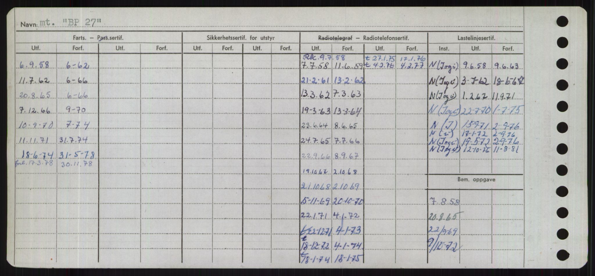 Sjøfartsdirektoratet med forløpere, Skipsmålingen, RA/S-1627/H/Hd/L0003: Fartøy, B-Bev, s. 30