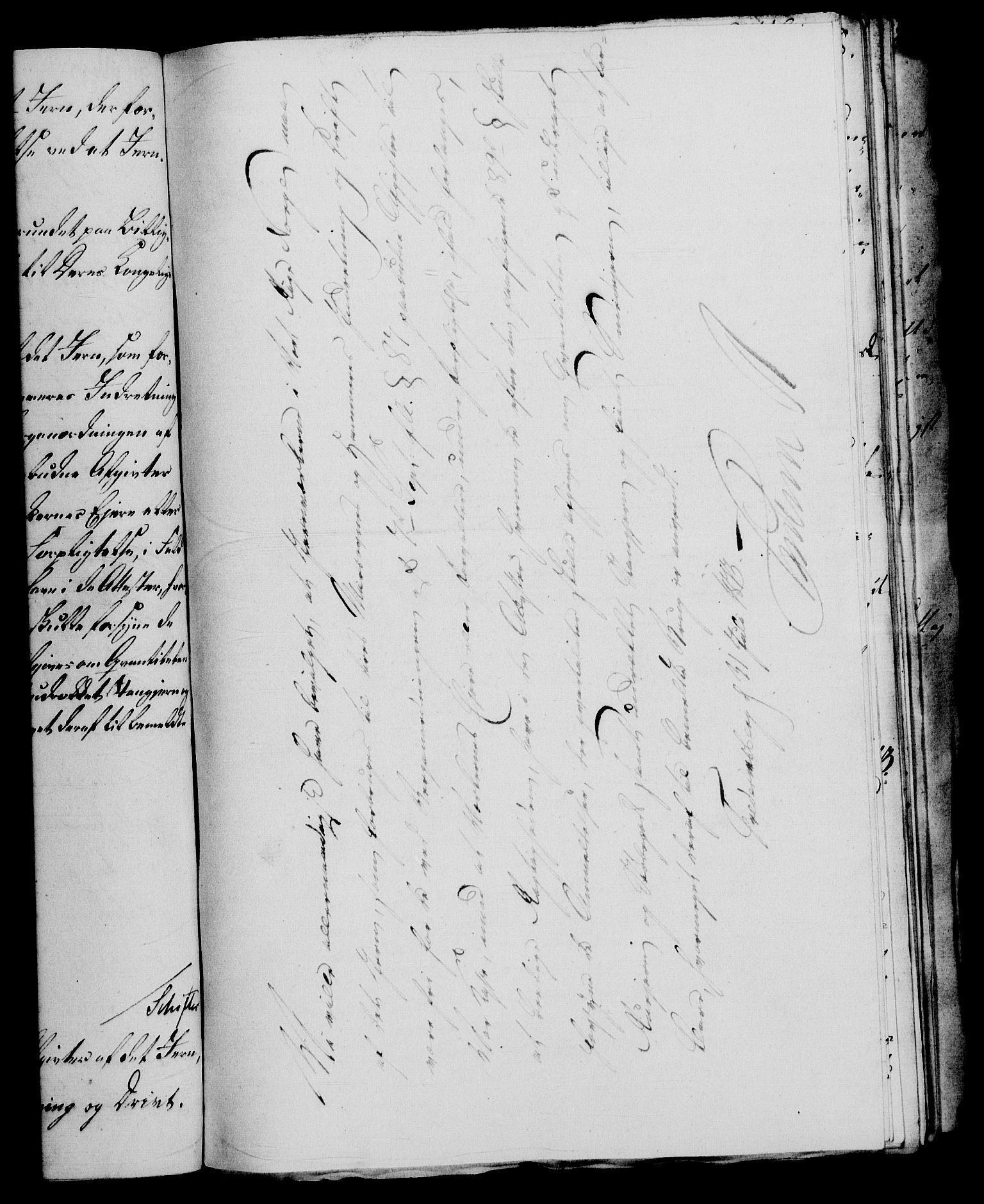 Rentekammeret, Renteskriverkontorene, AV/RA-EA-3115/M/Mf/Mfb/L0011: Relasjons- og resolusjonsprotokoll med register (merket RK 54.17), 1813-1814