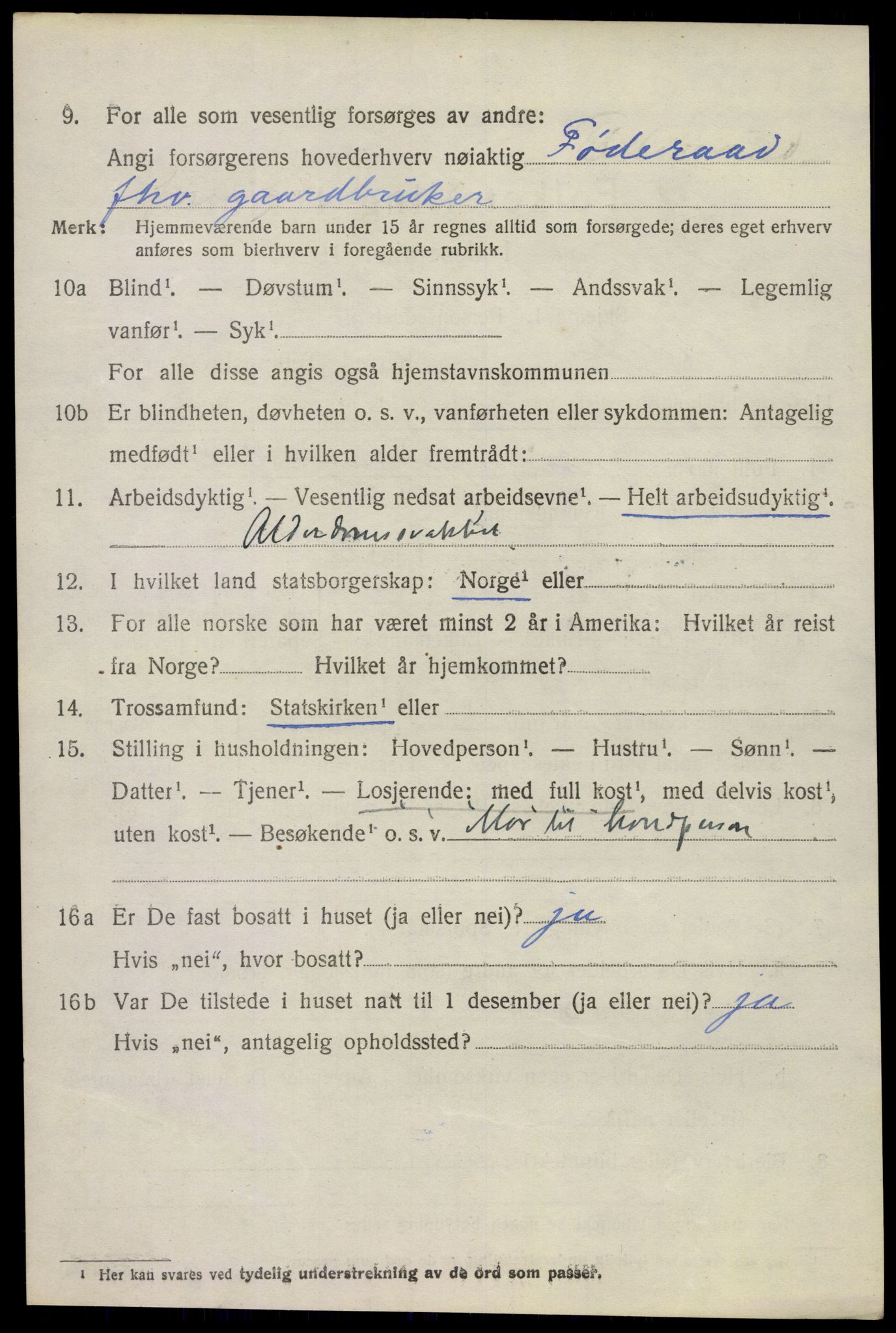 SAKO, Folketelling 1920 for 0719 Andebu herred, 1920, s. 2663