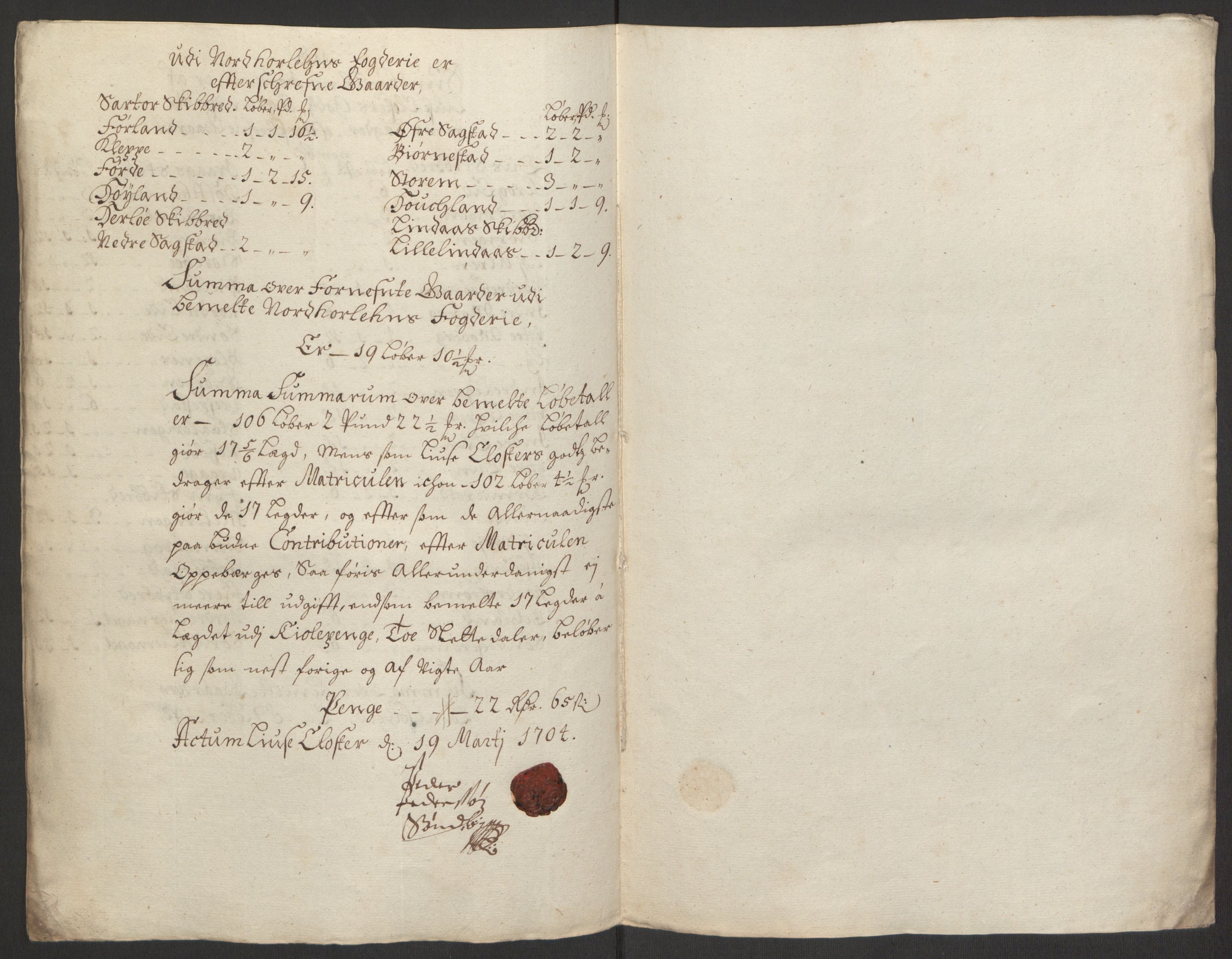 Rentekammeret inntil 1814, Reviderte regnskaper, Fogderegnskap, RA/EA-4092/R50/L3159: Fogderegnskap Lyse kloster, 1691-1709, s. 194