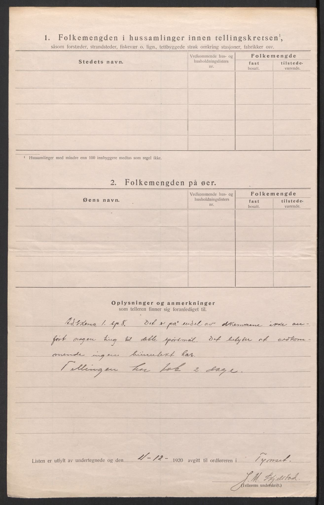 SAH, Folketelling 1920 for 0437 Tynset herred, 1920, s. 55