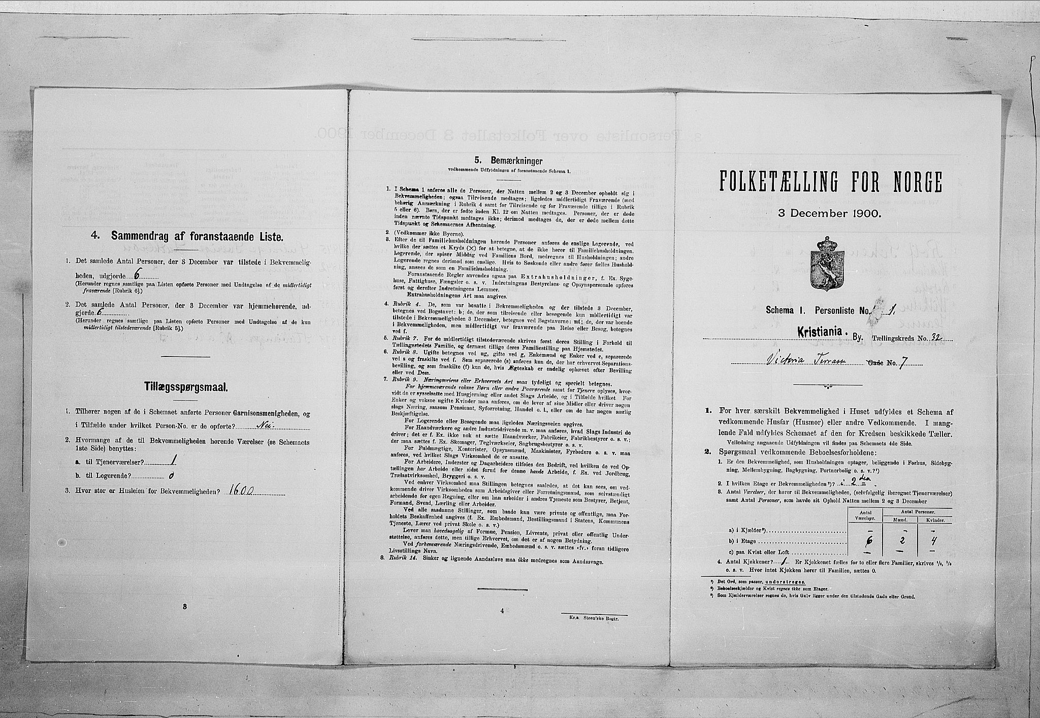 SAO, Folketelling 1900 for 0301 Kristiania kjøpstad, 1900, s. 112775