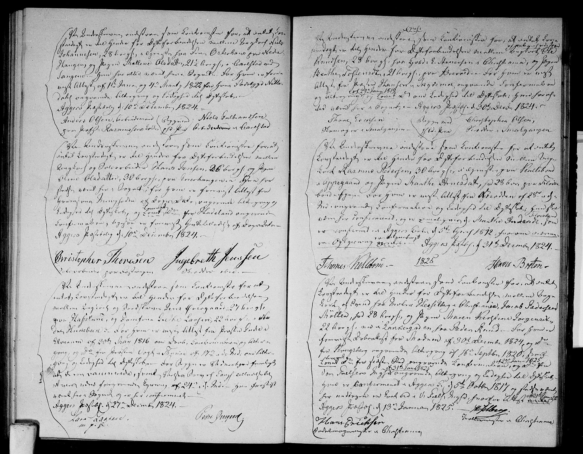 Aker prestekontor kirkebøker, AV/SAO-A-10861/L/L0006: Forlovererklæringer nr. 6, 1821-1826