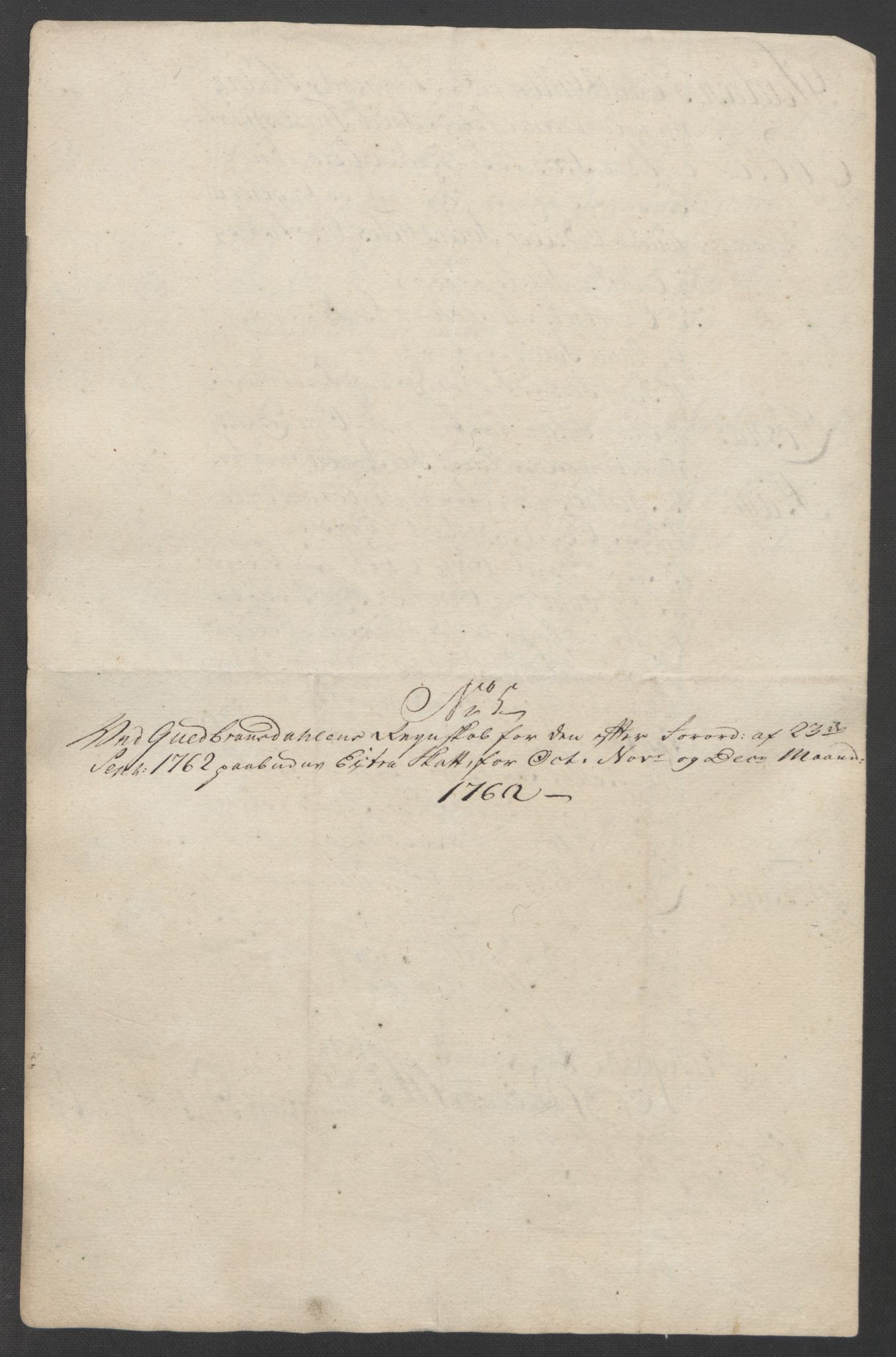 Rentekammeret inntil 1814, Reviderte regnskaper, Fogderegnskap, AV/RA-EA-4092/R17/L1266: Ekstraskatten Gudbrandsdal, 1762-1766, s. 25