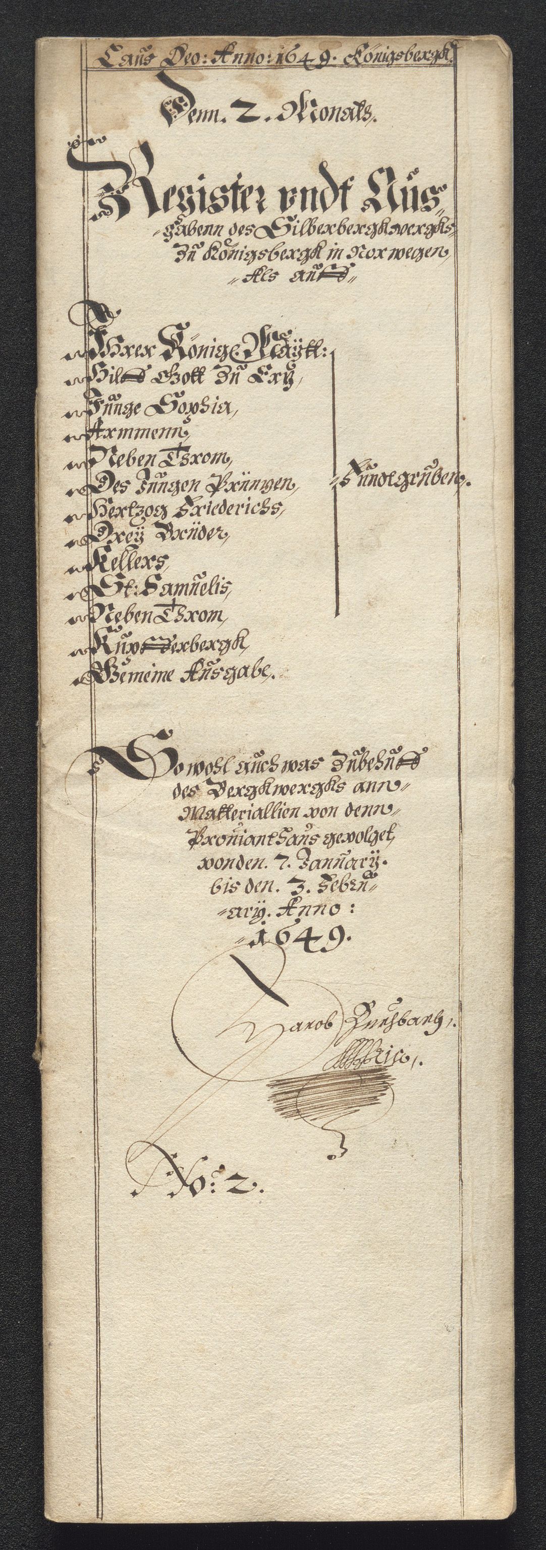 Kongsberg Sølvverk 1623-1816, SAKO/EA-3135/001/D/Dc/Dcd/L0023: Utgiftsregnskap for gruver m.m., 1649, s. 430