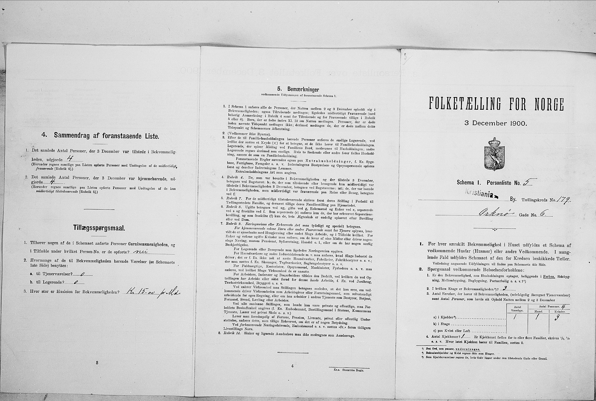 SAO, Folketelling 1900 for 0301 Kristiania kjøpstad, 1900, s. 68600