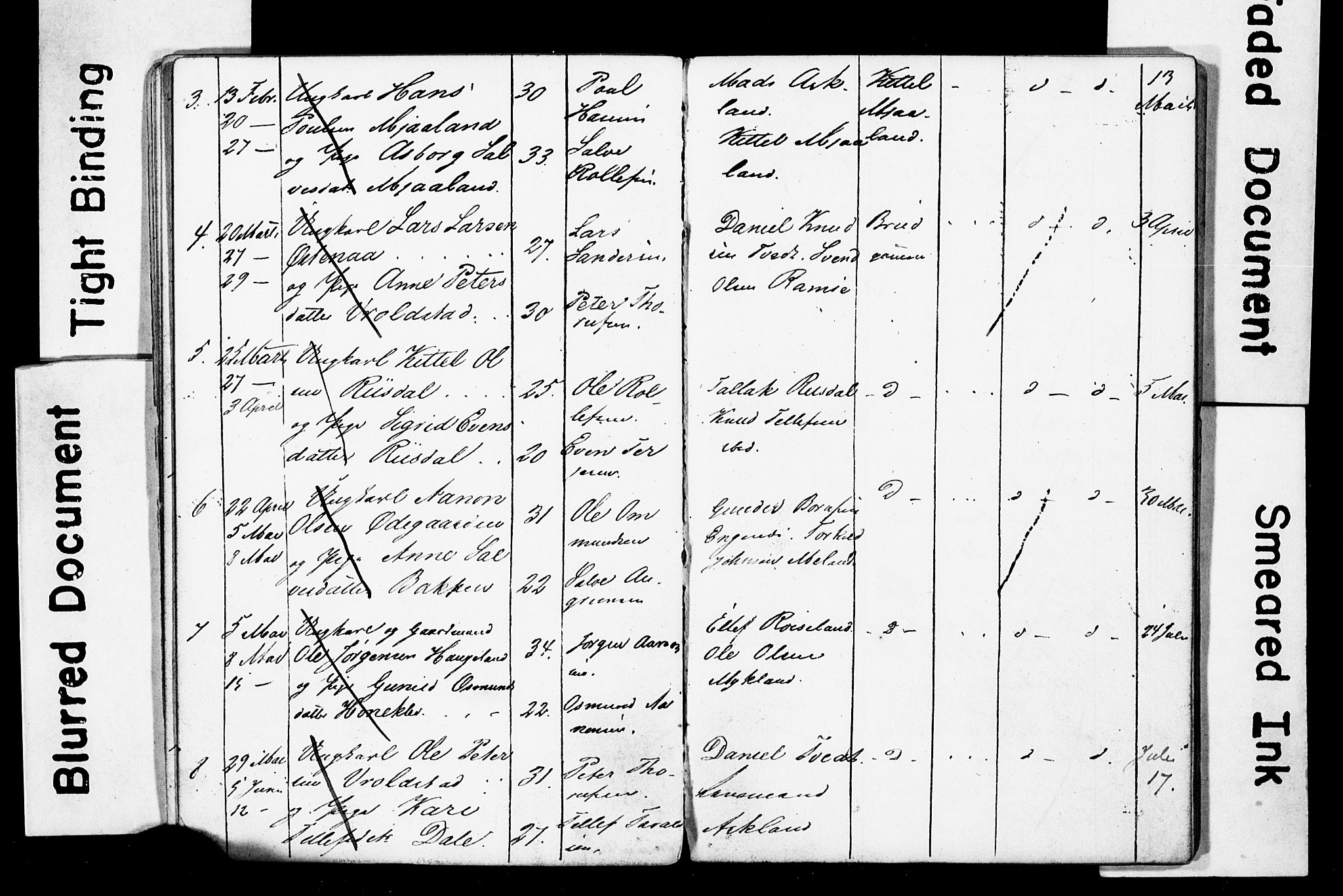 Åmli sokneprestkontor, SAK/1111-0050/F/Ff/L0001: Kladd til kirkebok nr. A VI 19, 1848-1864