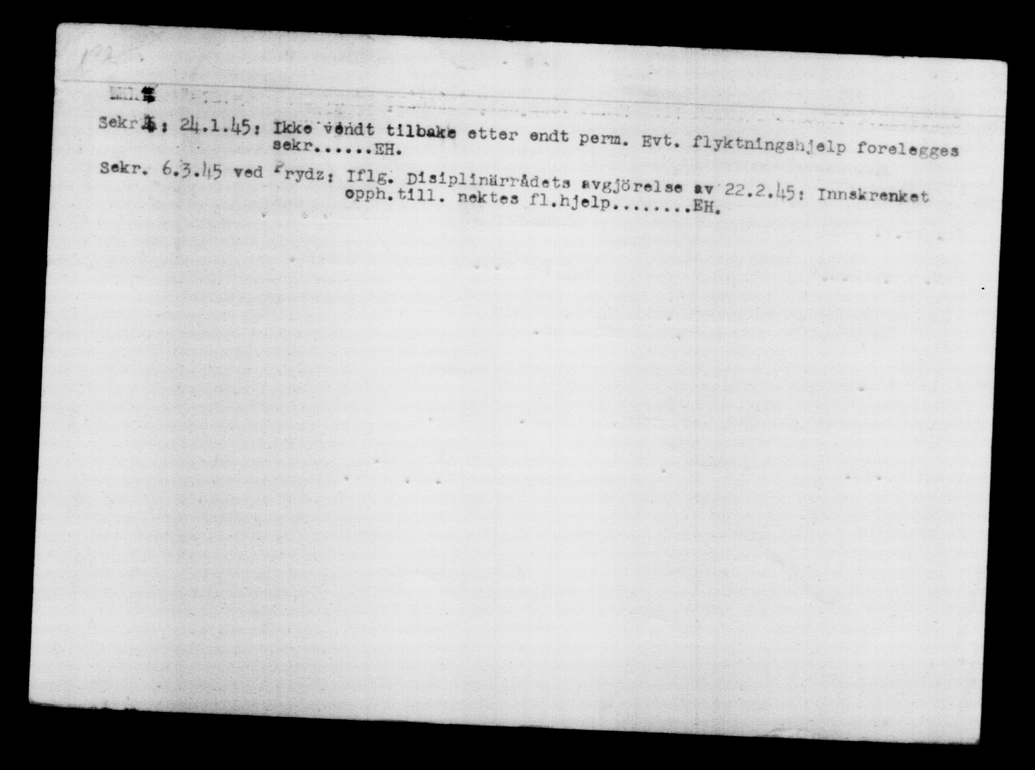 Den Kgl. Norske Legasjons Flyktningskontor, RA/S-6753/V/Va/L0012: Kjesäterkartoteket.  Flyktningenr. 28300-31566, 1940-1945, s. 1867