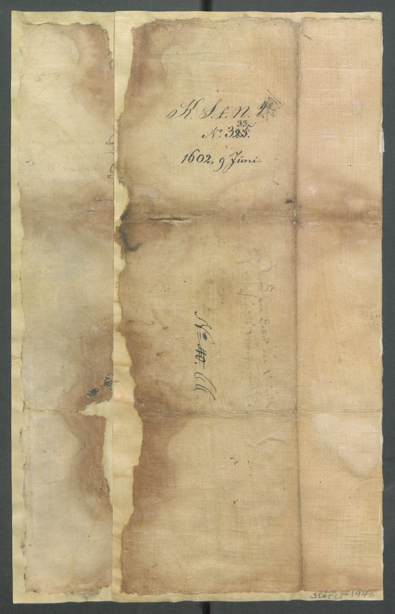 Riksarkivets diplomsamling, AV/RA-EA-5965/F02/L0111: Dokumenter, 1602, s. 36