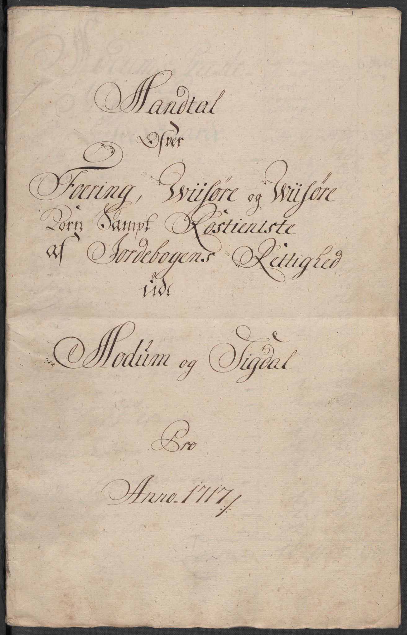 Rentekammeret inntil 1814, Reviderte regnskaper, Fogderegnskap, RA/EA-4092/R31/L1711: Fogderegnskap Hurum, Røyken, Eiker, Lier og Buskerud, 1717, s. 237