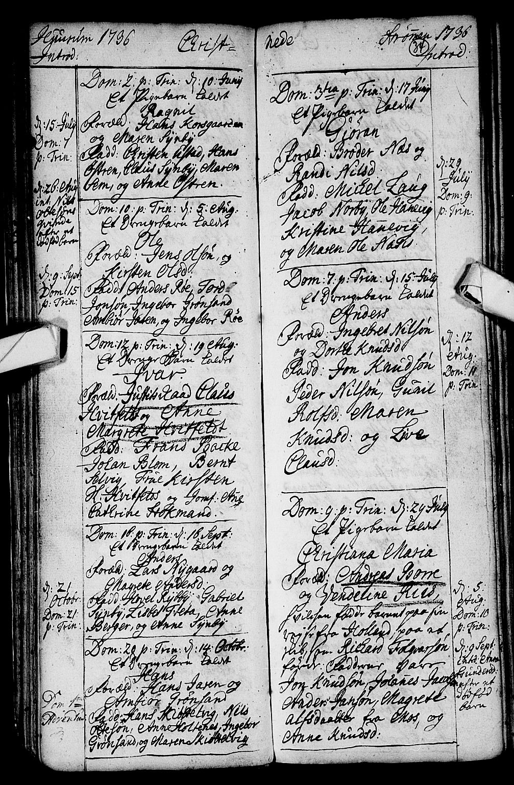 Hurum kirkebøker, AV/SAKO-A-229/F/Fa/L0002: Ministerialbok nr. 2, 1733-1757, s. 34