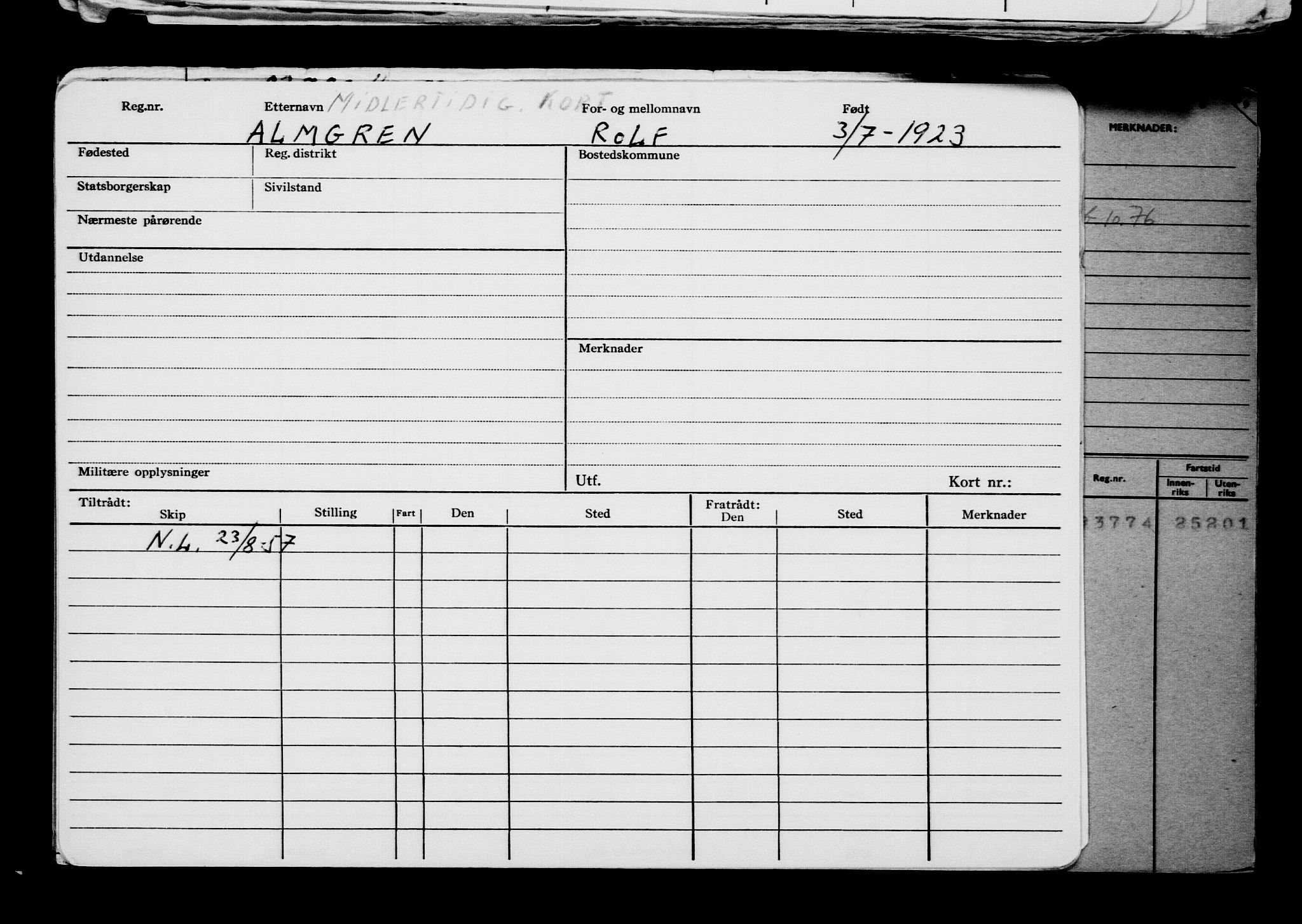 Direktoratet for sjømenn, AV/RA-S-3545/G/Gb/L0220: Hovedkort, 1923, s. 589