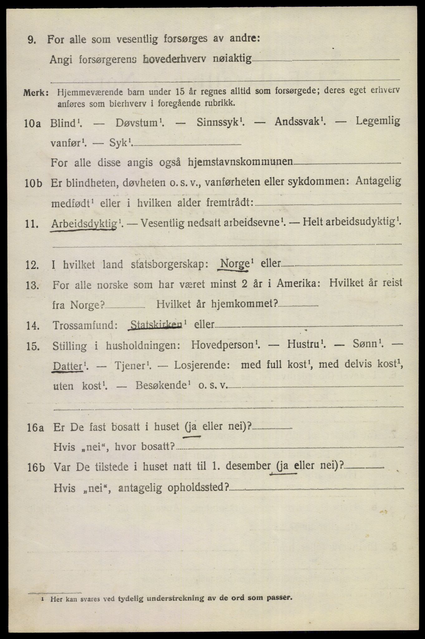 SAKO, Folketelling 1920 for 0616 Nes herred, 1920, s. 2461