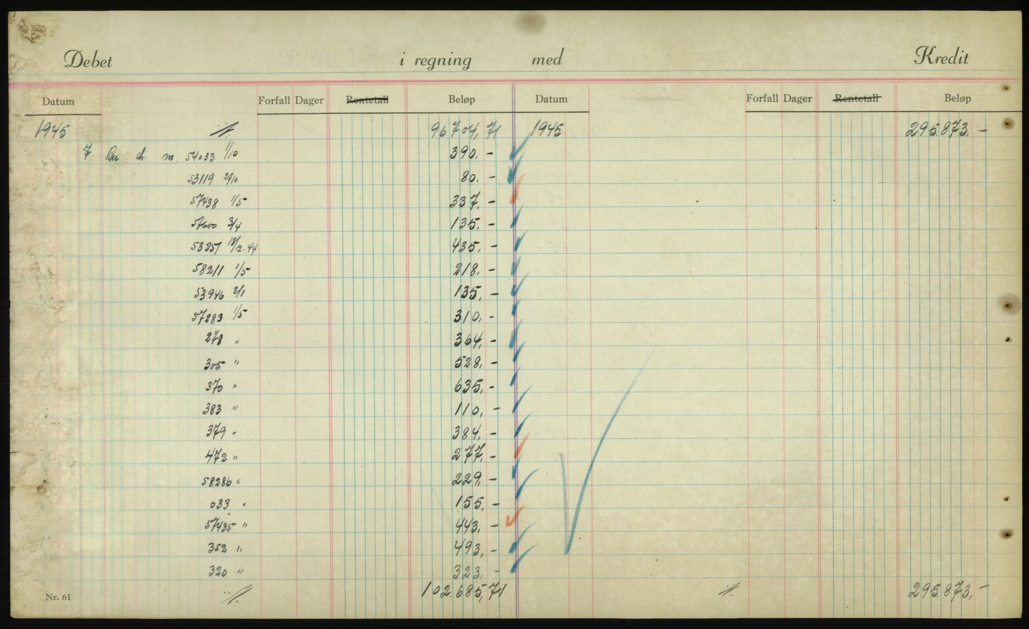 Forsvarsdepartementet, 10. kontor / Oppgjørskontoret, AV/RA-RAFA-1225/D/Db/L0180: Lista oppgjørskontor, 1942-1952, s. 1928