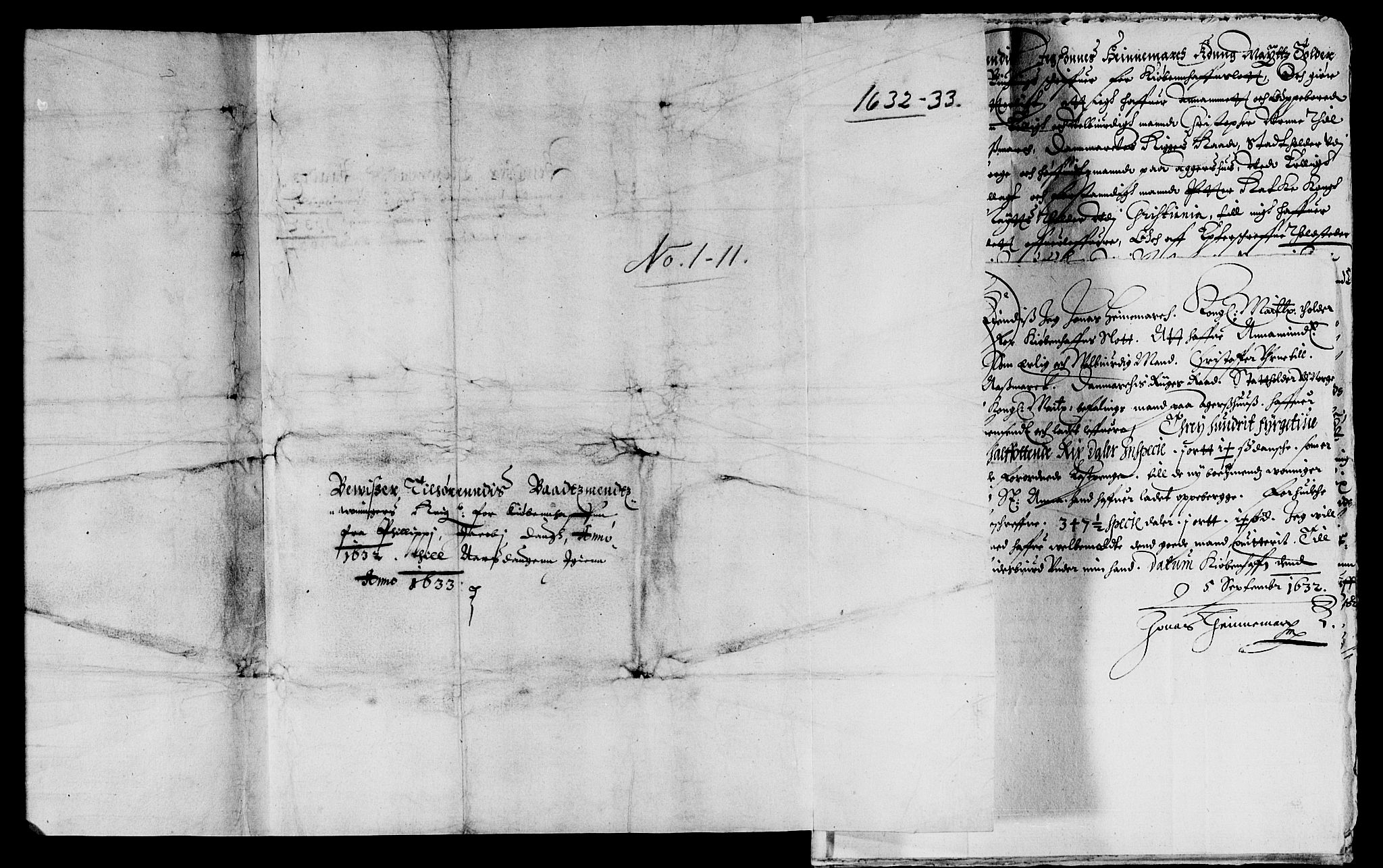 Rentekammeret inntil 1814, Reviderte regnskaper, Lensregnskaper, AV/RA-EA-5023/R/Rb/Rba/L0117: Akershus len, 1632-1634