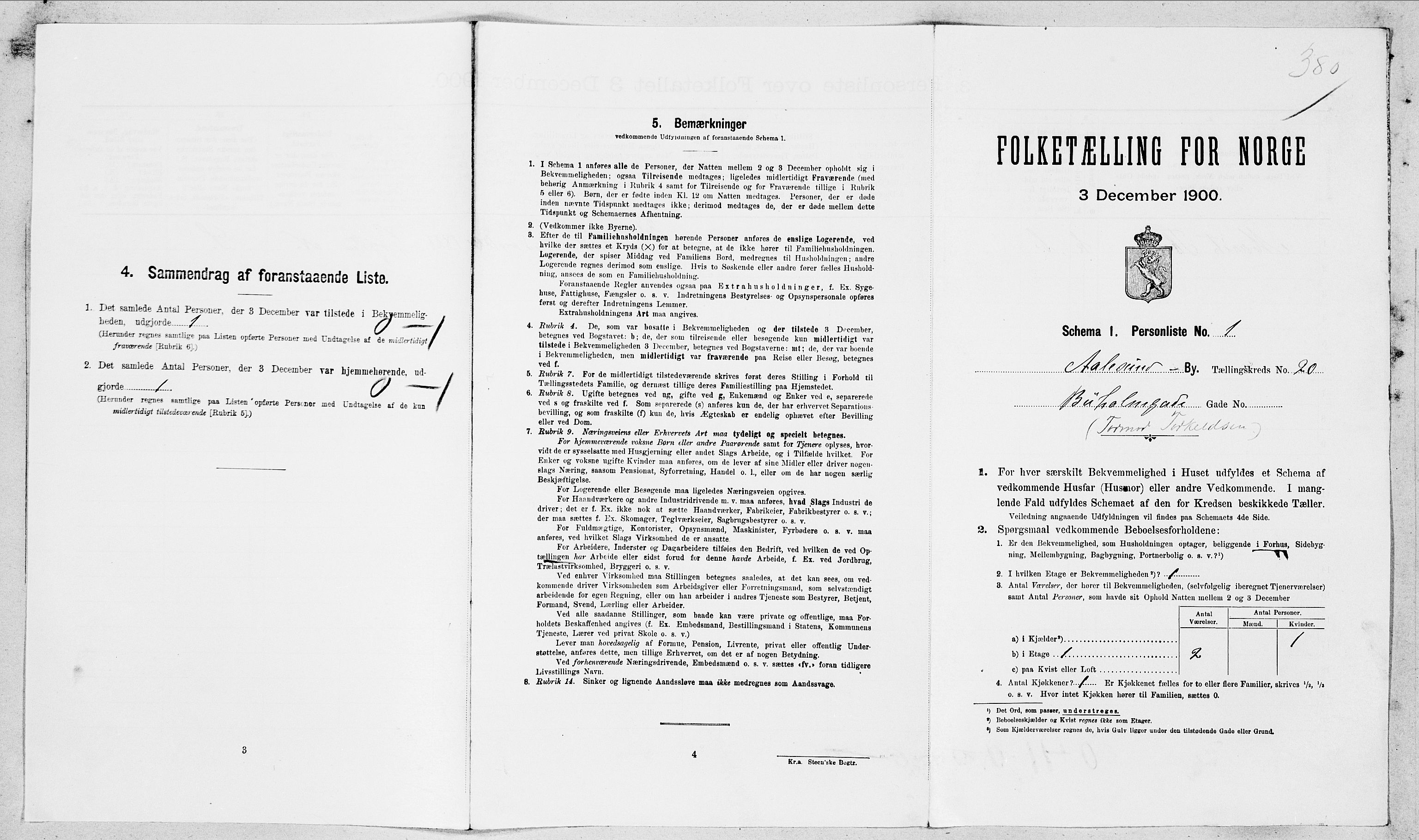 SAT, Folketelling 1900 for 1501 Ålesund kjøpstad, 1900, s. 4963