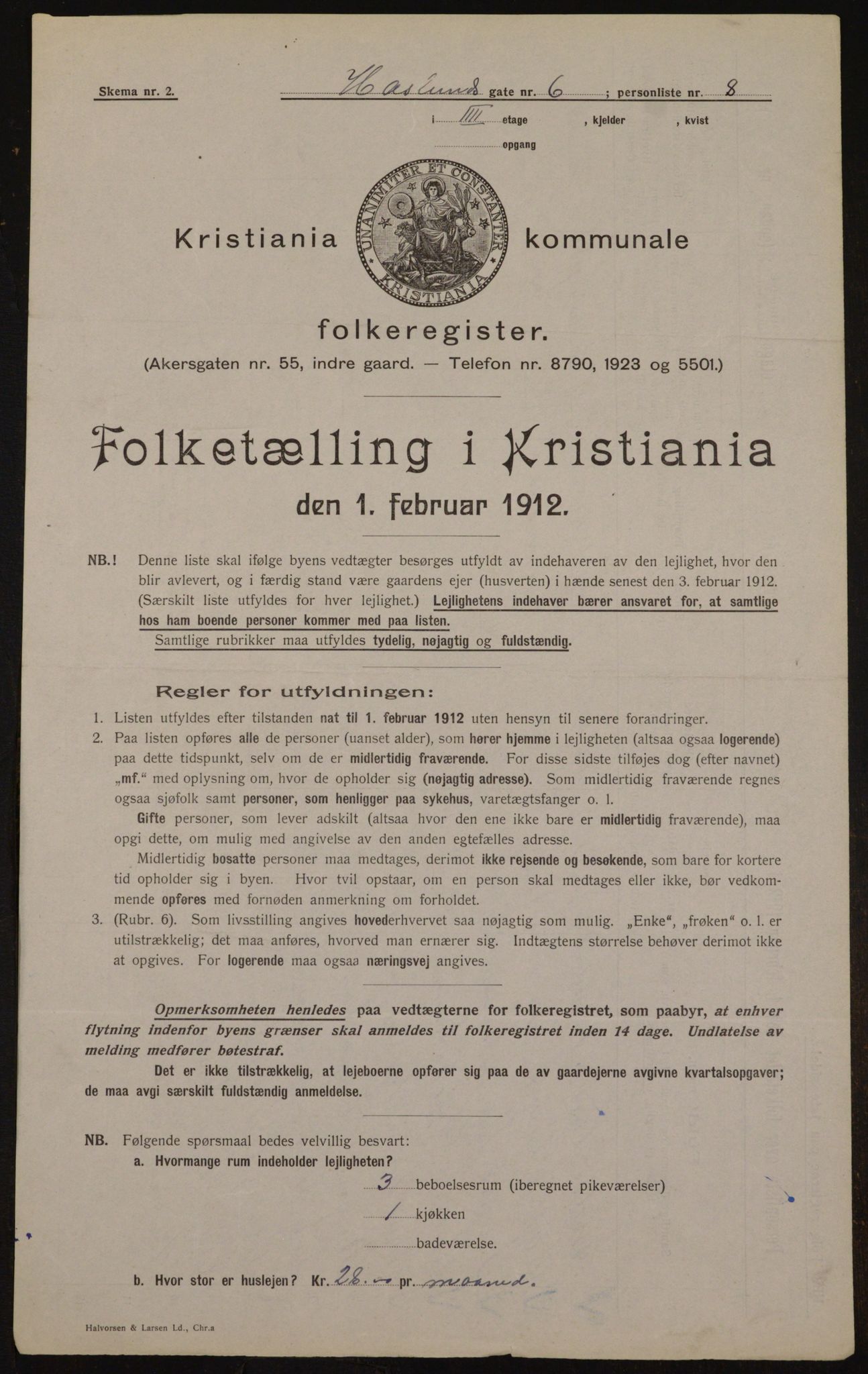 OBA, Kommunal folketelling 1.2.1912 for Kristiania, 1912, s. 35380