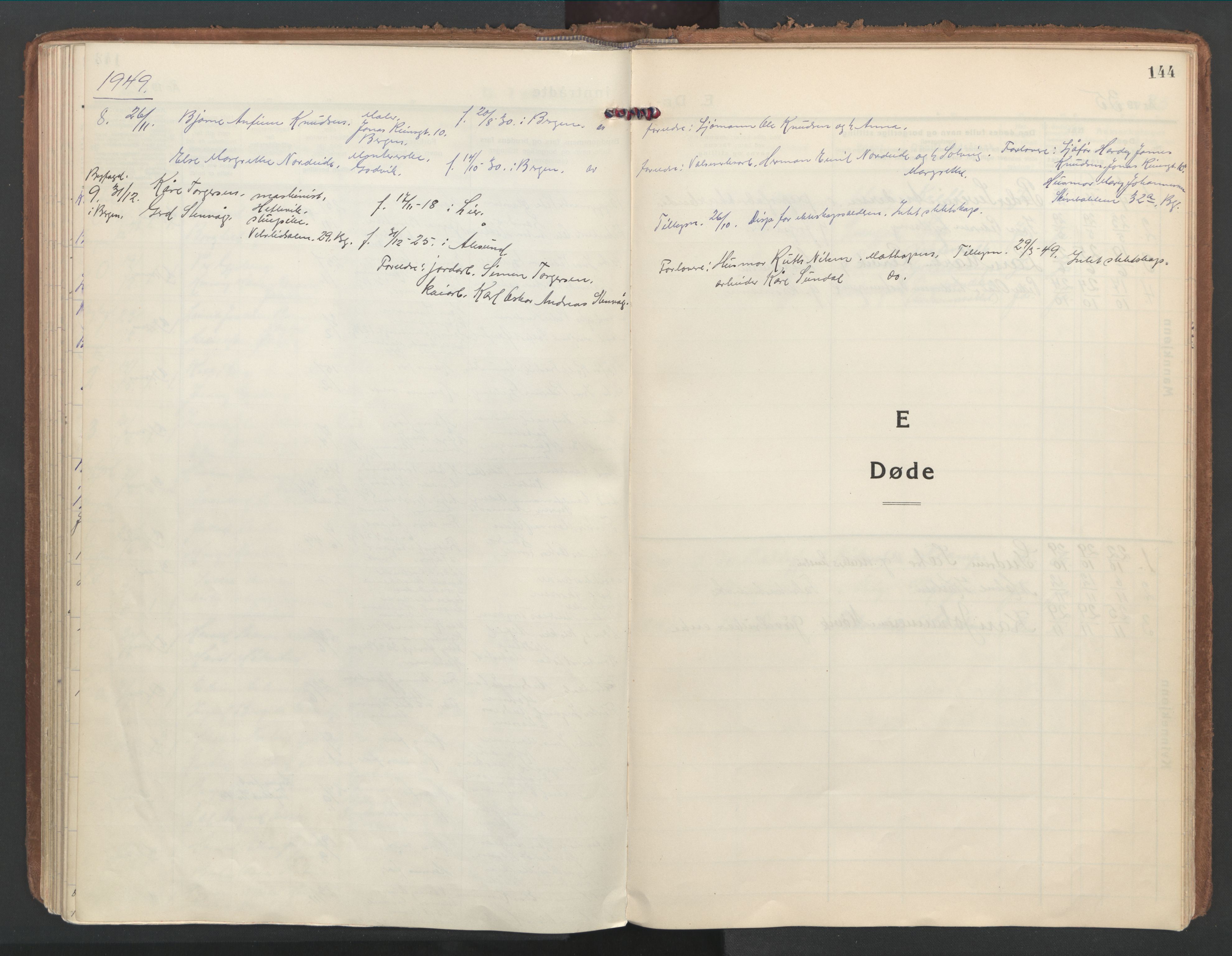 Loddefjord  sokneprestembete, AV/SAB-A-99928: Ministerialbok nr. A 1, 1935-1973, s. 144