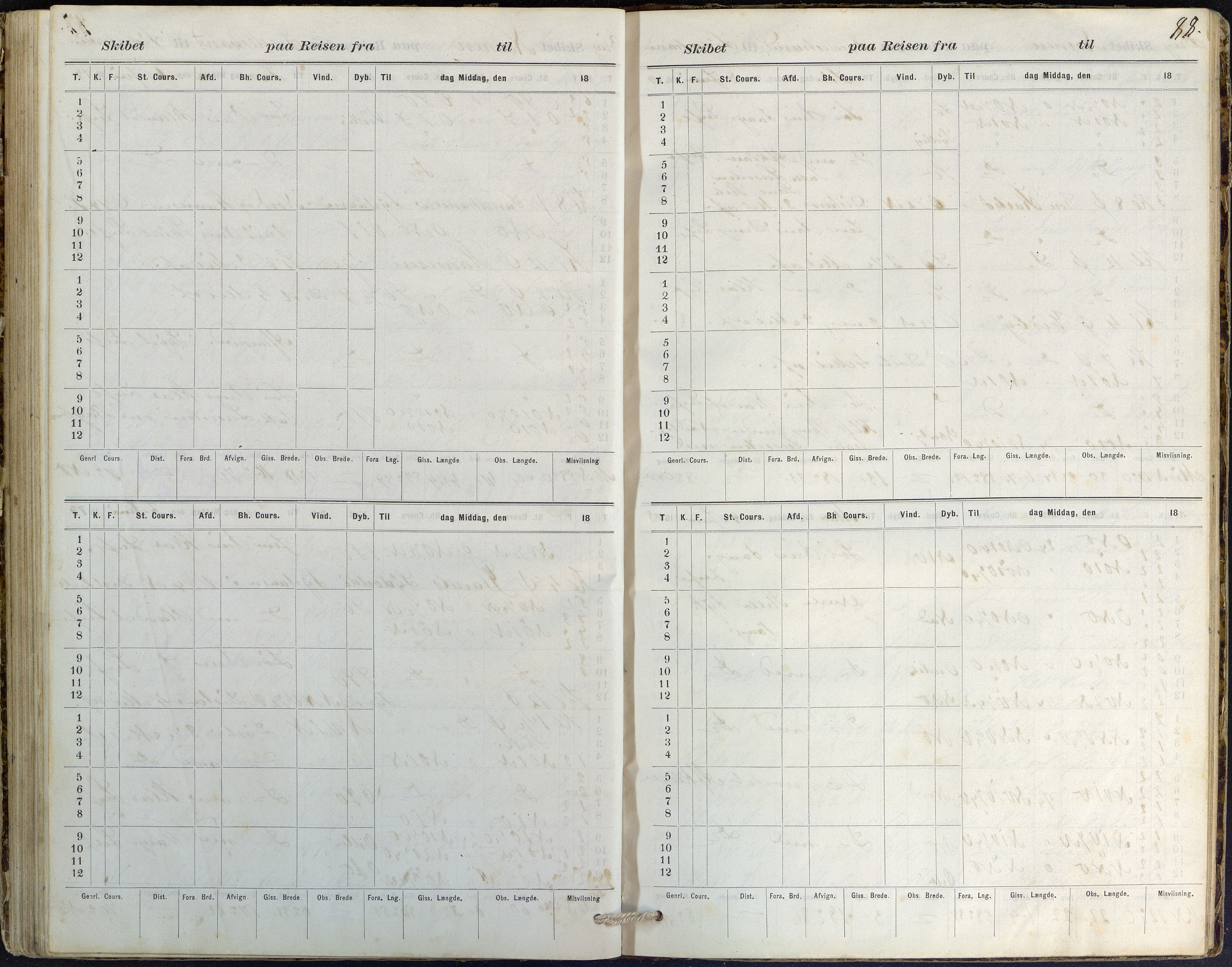 Fartøysarkivet, AAKS/PA-1934/F/L0244: Nornen (brigg), 1876-1880, s. 88