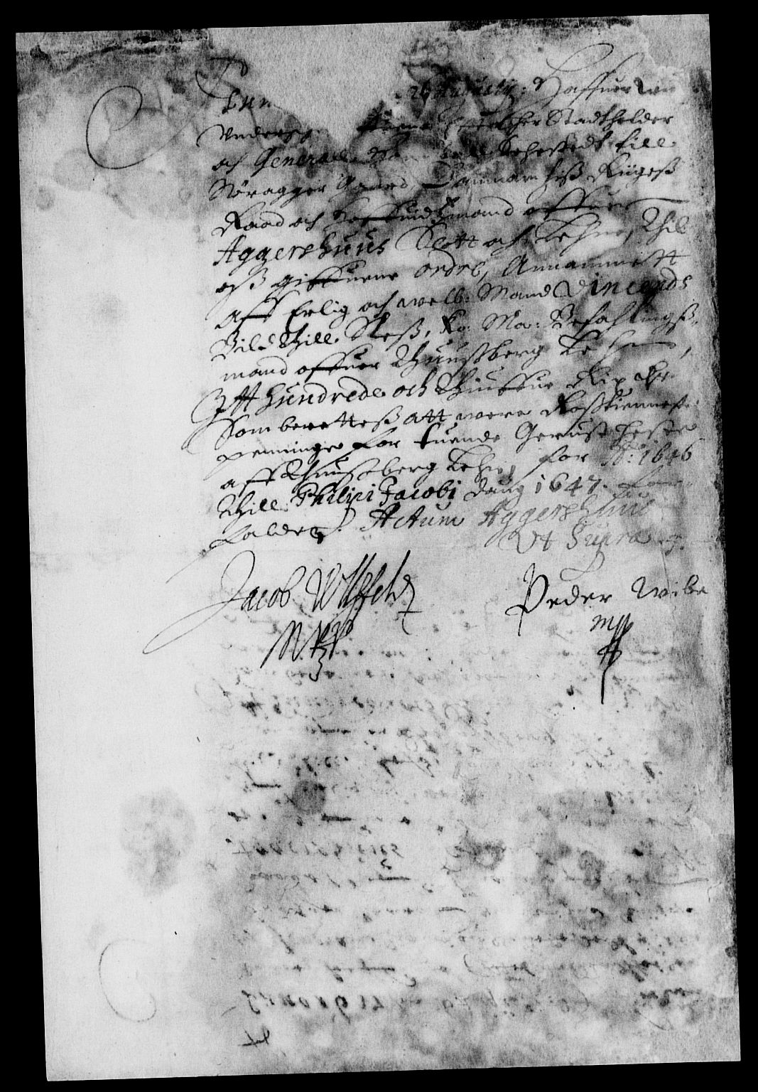 Rentekammeret inntil 1814, Reviderte regnskaper, Lensregnskaper, AV/RA-EA-5023/R/Rb/Rbo/L0027: Tønsberg len, 1645-1647