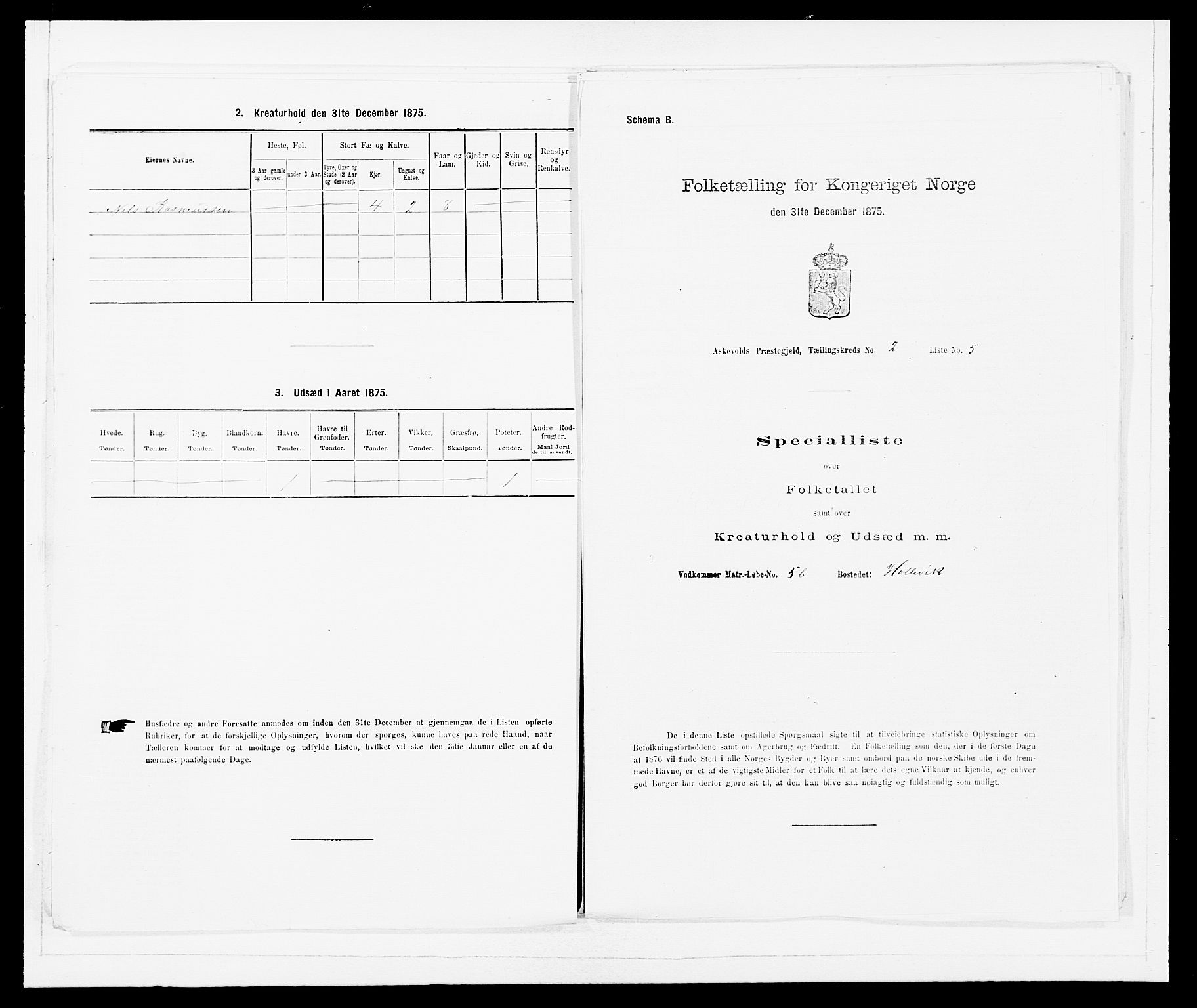 SAB, Folketelling 1875 for 1428P Askvoll prestegjeld, 1875, s. 75