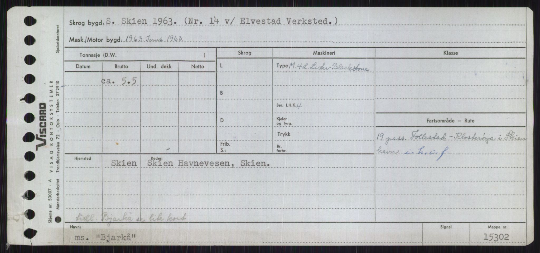 Sjøfartsdirektoratet med forløpere, Skipsmålingen, RA/S-1627/H/Ha/L0001/0001: Fartøy, A-Eig / Fartøy A-Bjøn, s. 941