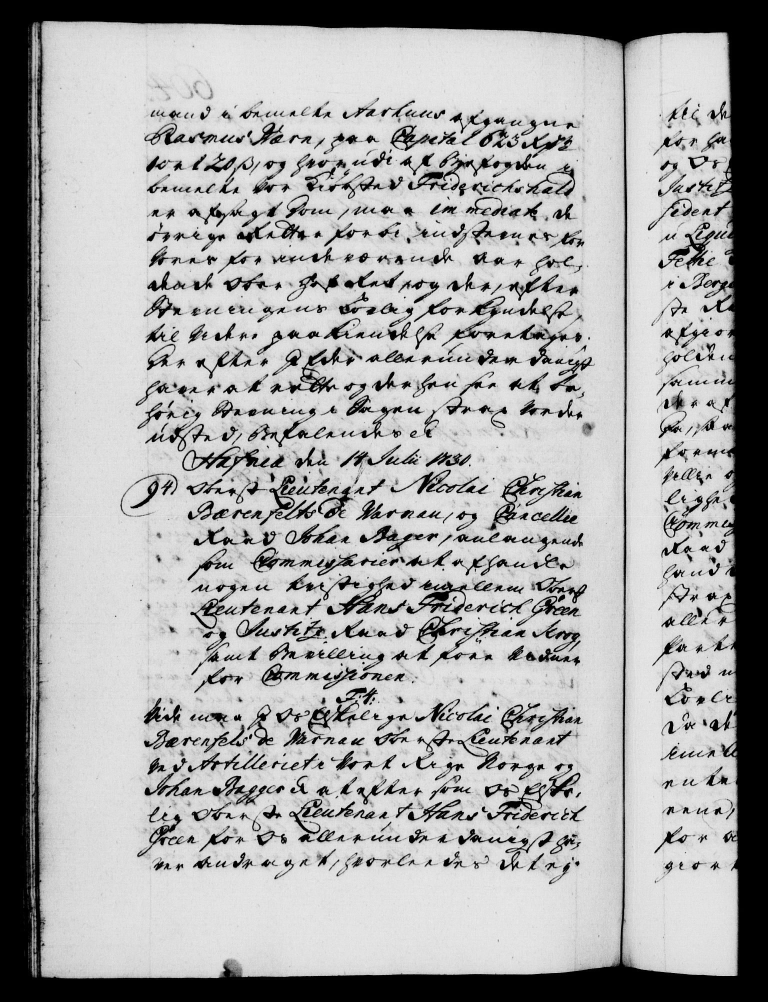 Danske Kanselli 1572-1799, AV/RA-EA-3023/F/Fc/Fca/Fcab/L0024: Norske tegnelser, 1728-1730, s. 604b