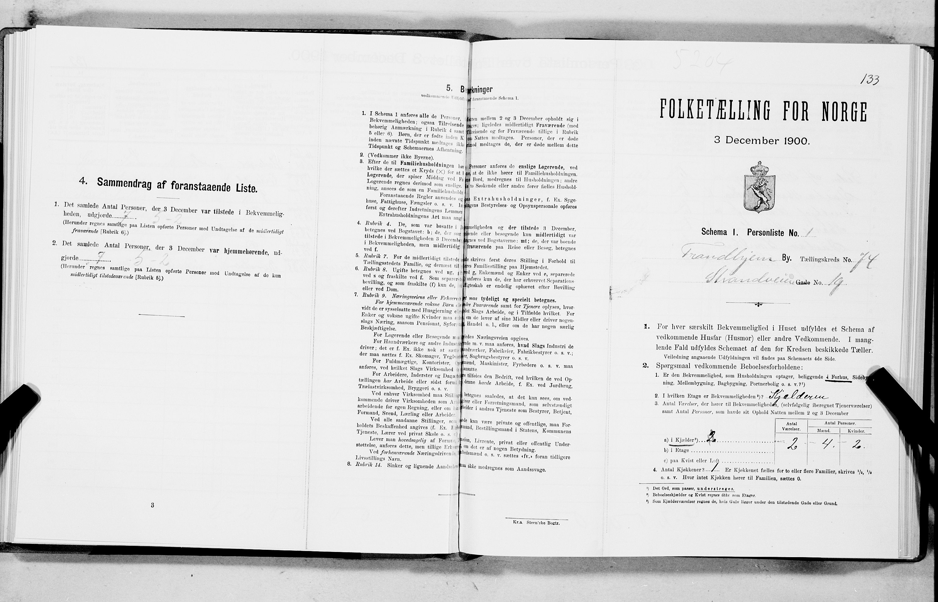 SAT, Folketelling 1900 for 1601 Trondheim kjøpstad, 1900, s. 14562