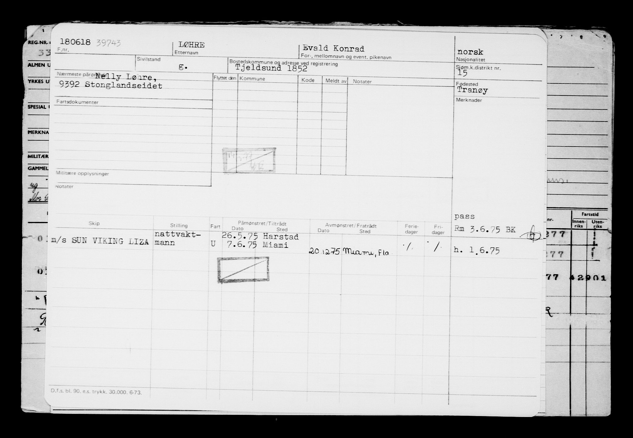 Direktoratet for sjømenn, AV/RA-S-3545/G/Gb/L0159: Hovedkort, 1918, s. 412