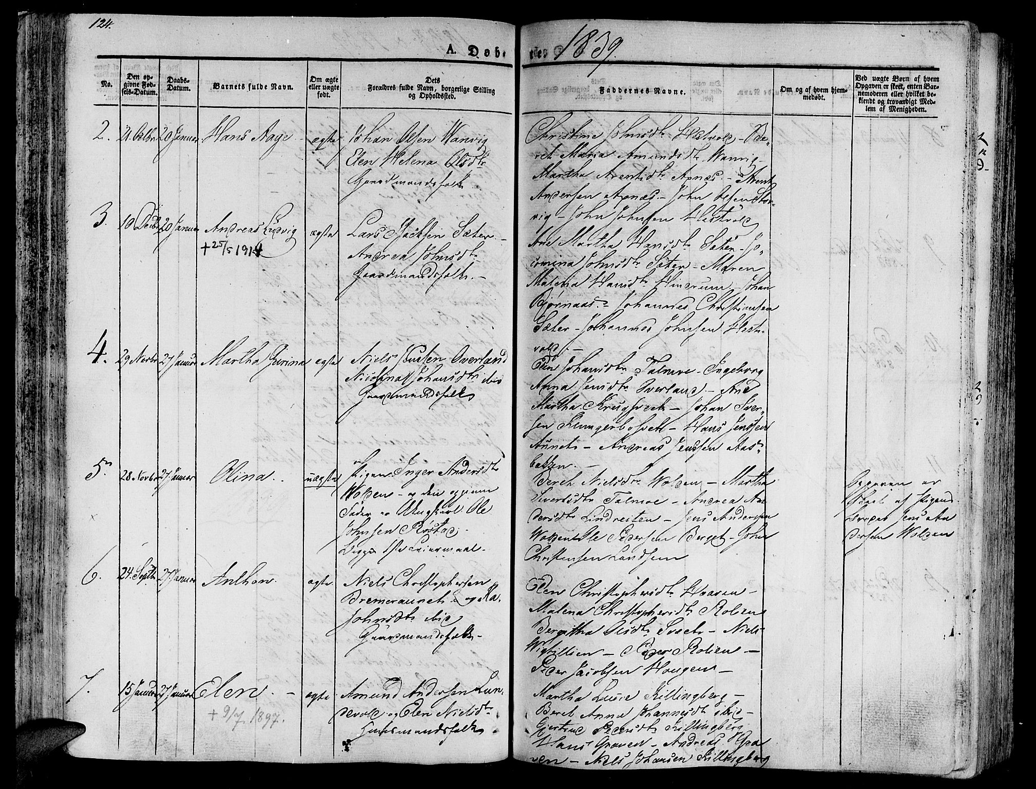 Ministerialprotokoller, klokkerbøker og fødselsregistre - Nord-Trøndelag, AV/SAT-A-1458/701/L0006: Ministerialbok nr. 701A06, 1825-1841, s. 124