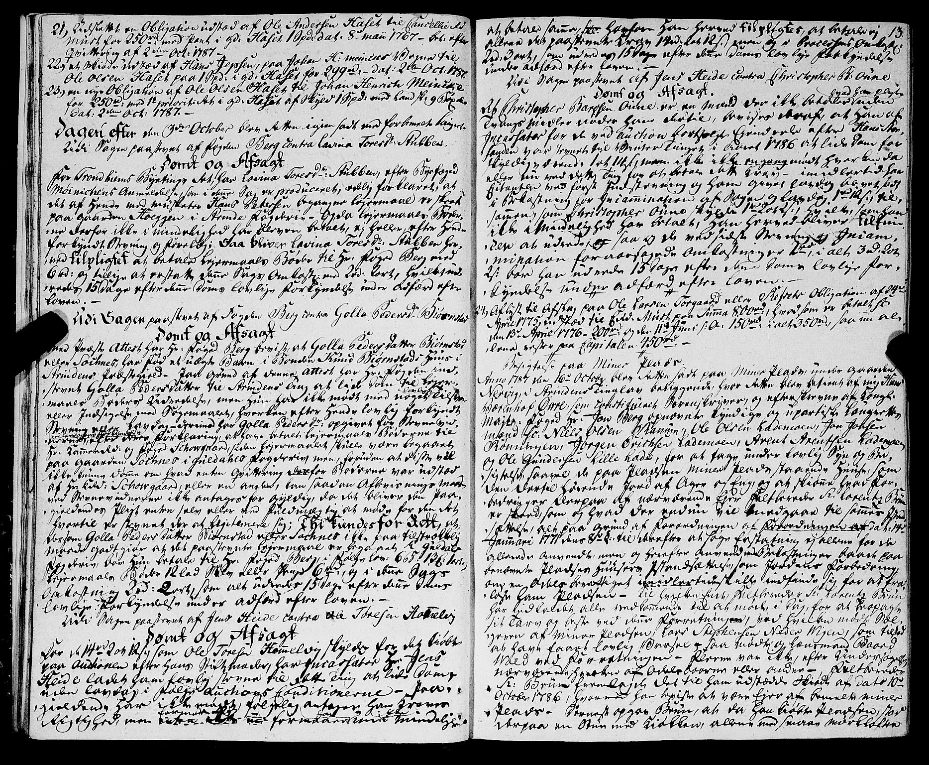 Strinda og Selbu sorenskriveri, AV/SAT-A-0015/1/1A/L0015: Tingbok 14, 1787-1794, s. 12b-13a