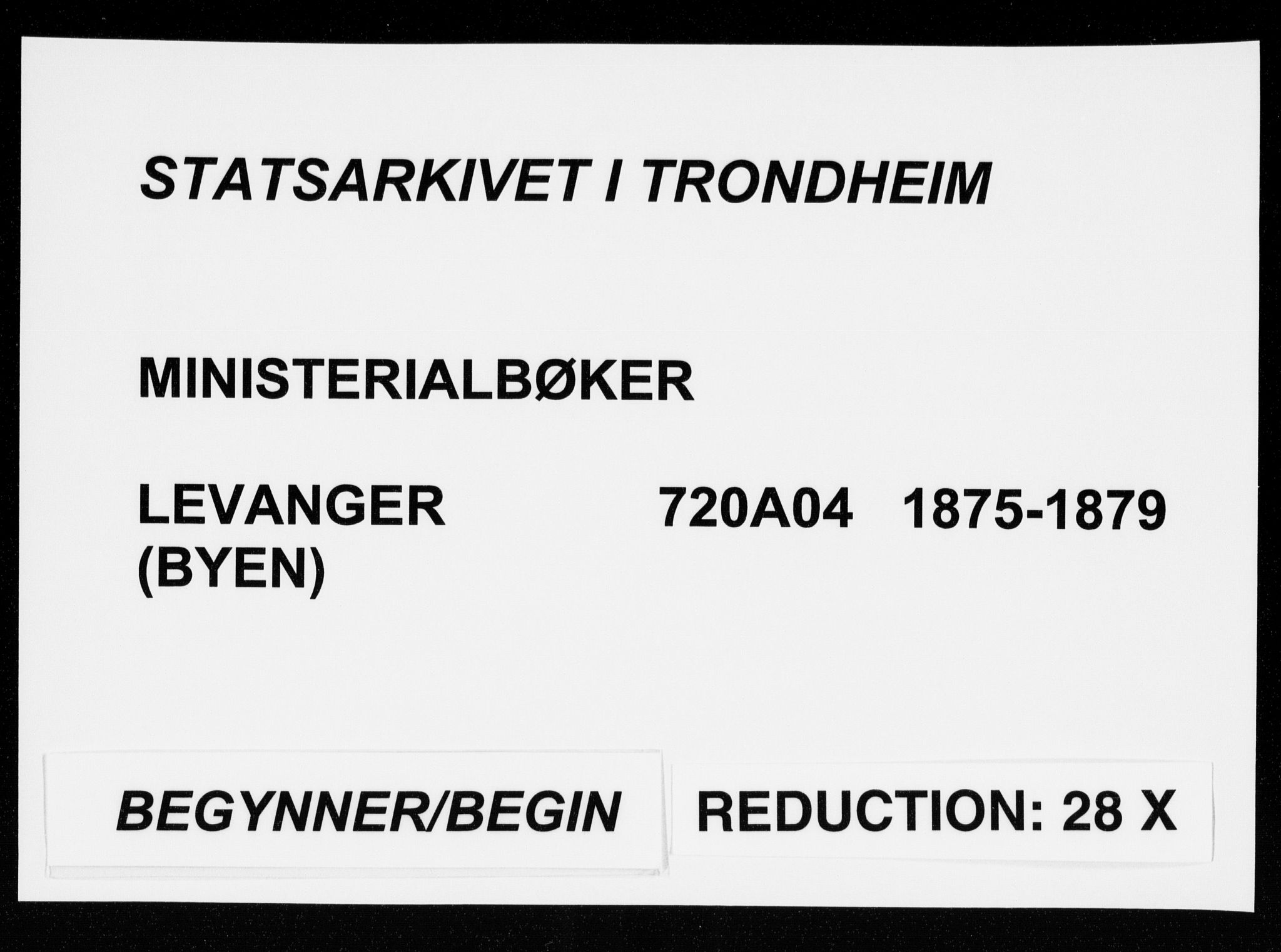 Ministerialprotokoller, klokkerbøker og fødselsregistre - Nord-Trøndelag, SAT/A-1458/720/L0187: Ministerialbok nr. 720A04 /1, 1875-1879