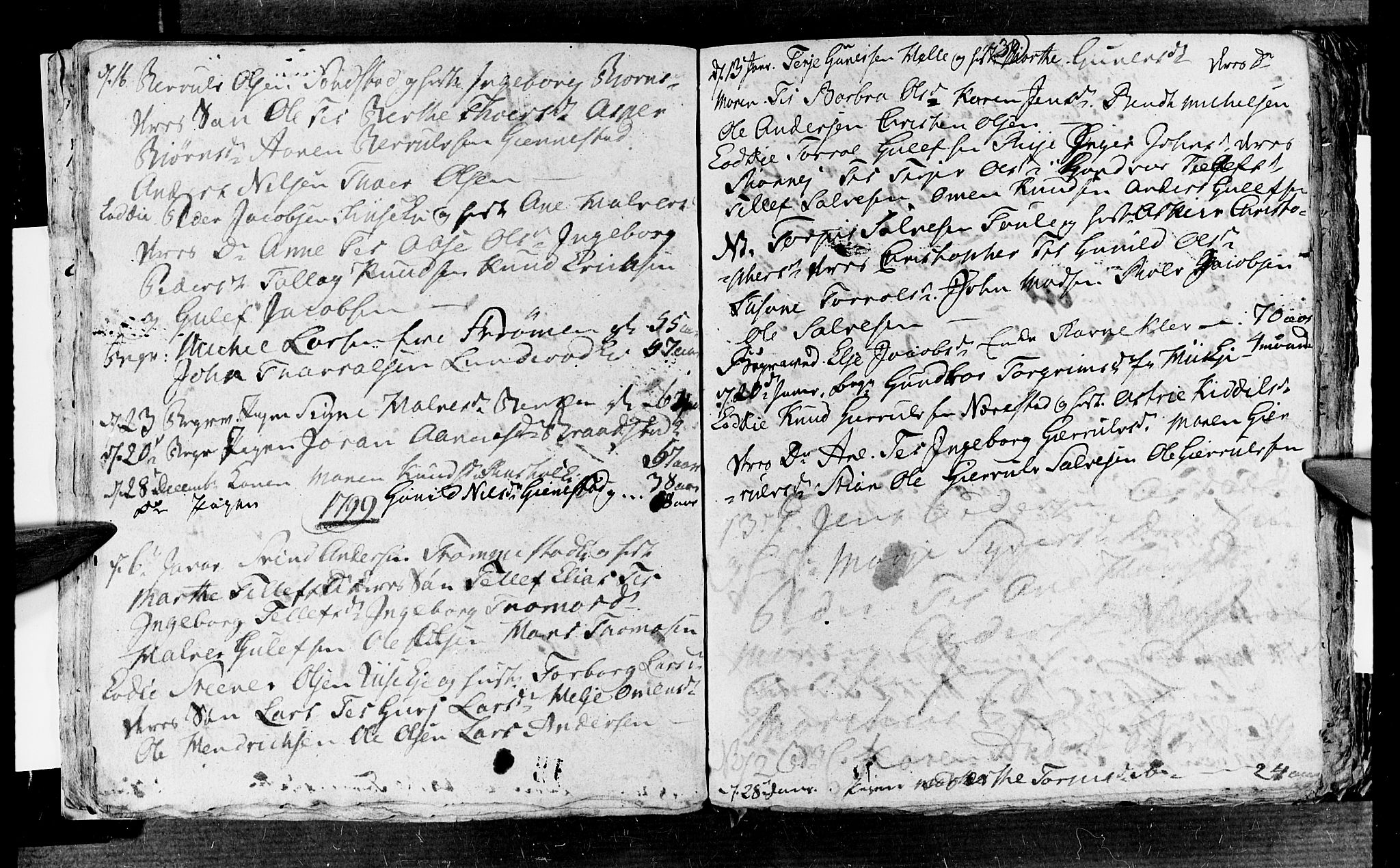 Øyestad sokneprestkontor, SAK/1111-0049/F/Fb/L0002: Klokkerbok nr. B 2, 1795-1807, s. 30